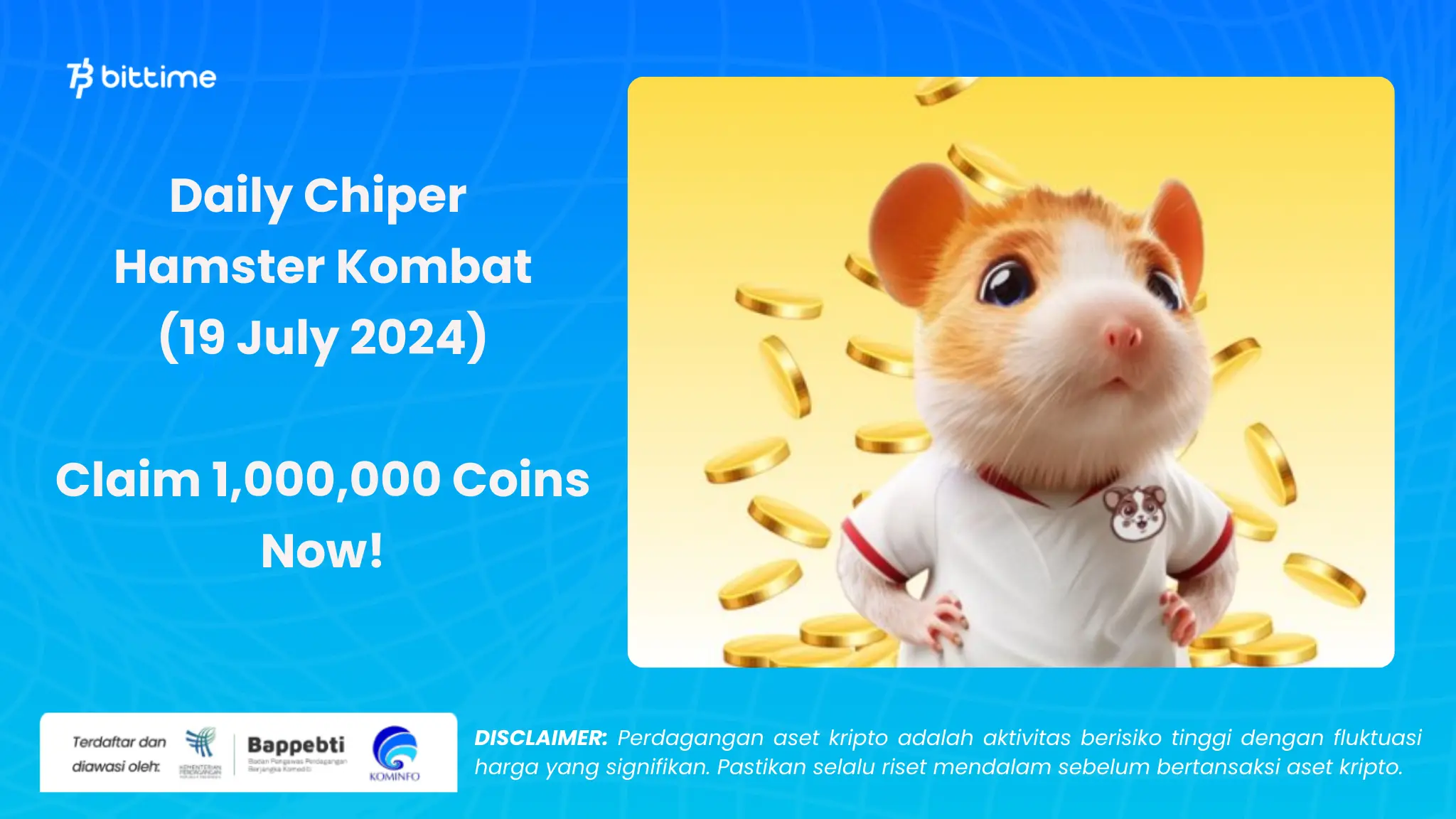 Daily Chiper Hamster Kombat 19 Juli 2024 - Bittime