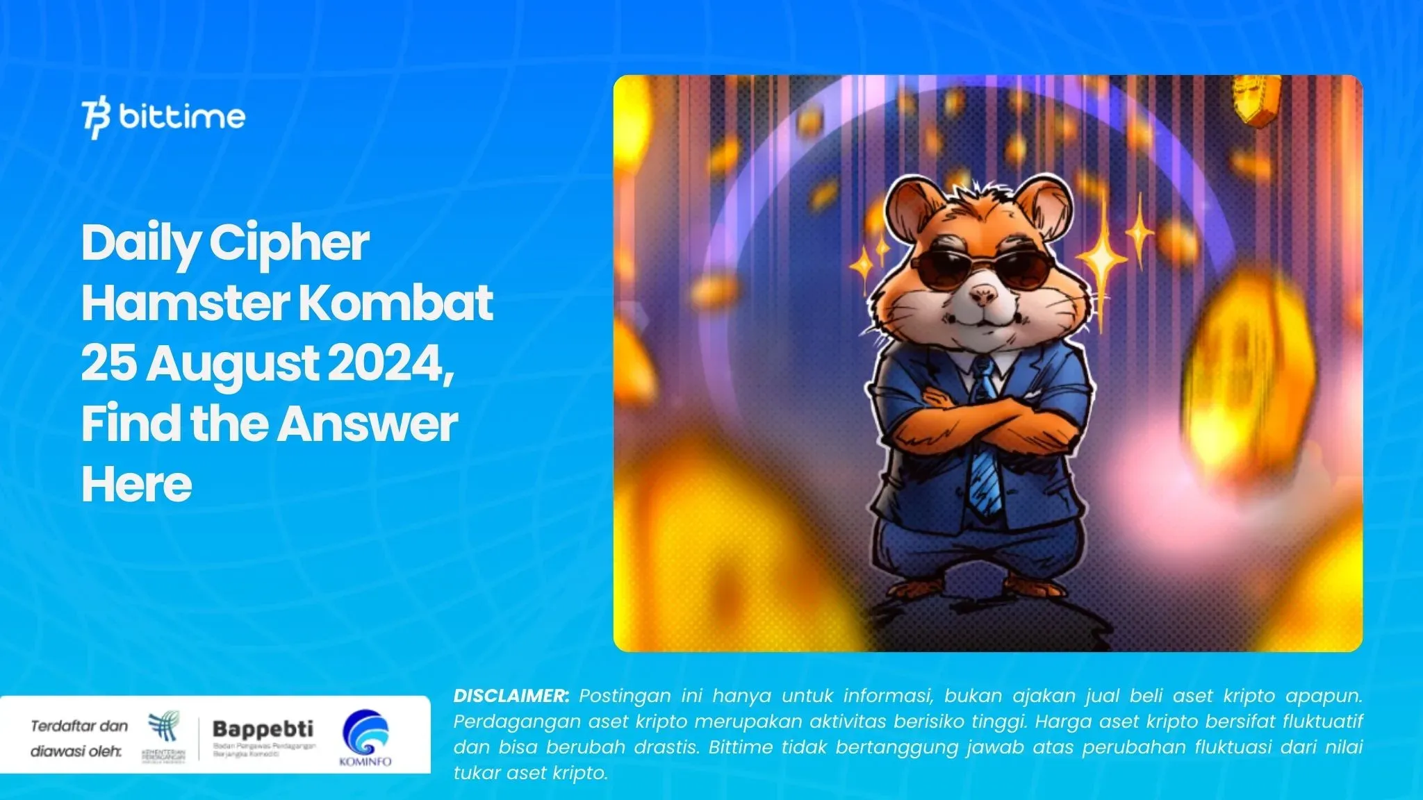 Daily Cipher Hamster Kombat 25 August 2024