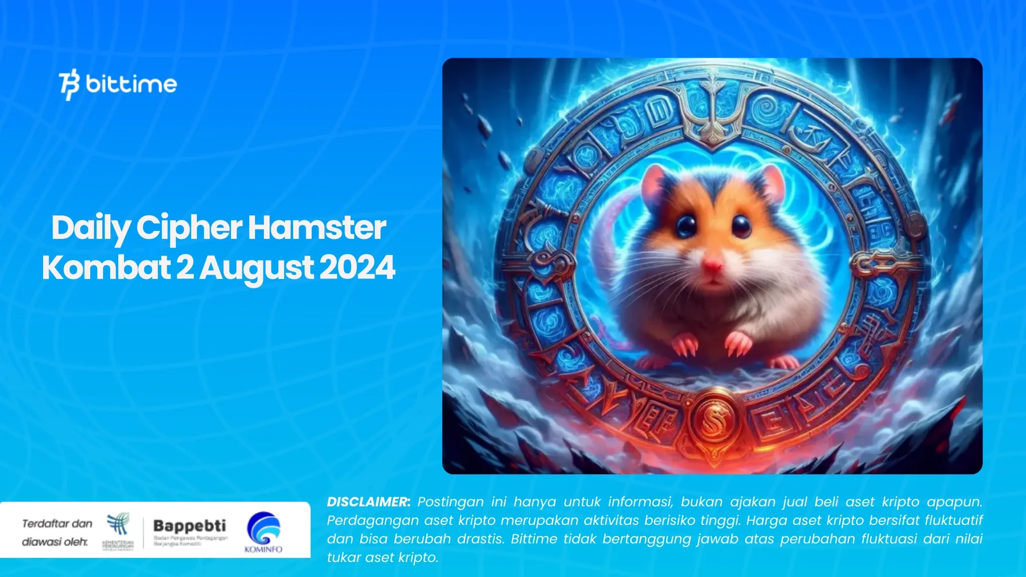 Daily Cipher Hamster Kombat 2 August 2024