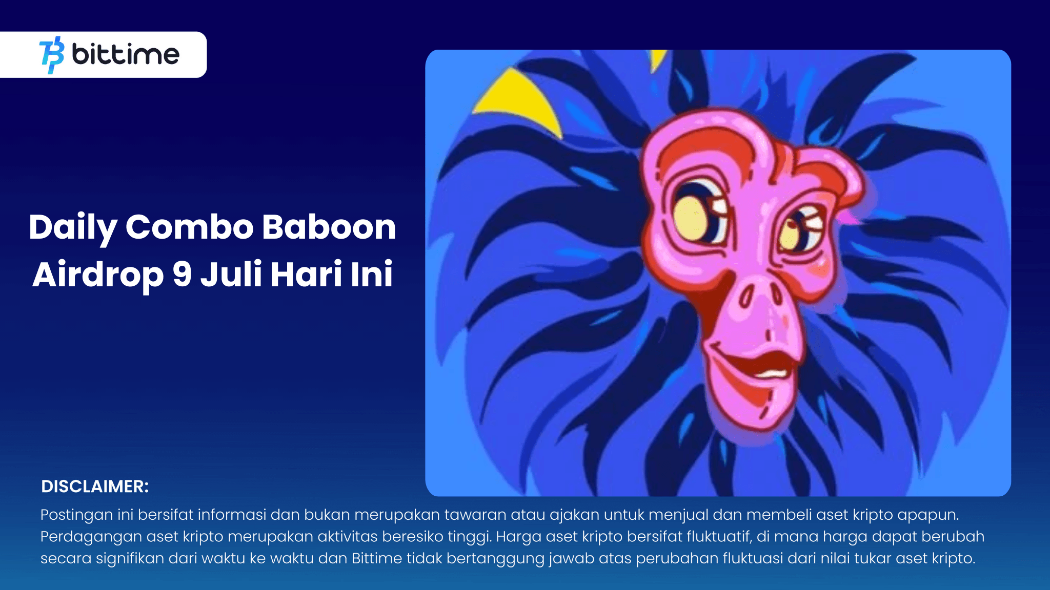 Daily Combo Baboon Airdrop 9 Juli Hari Ini