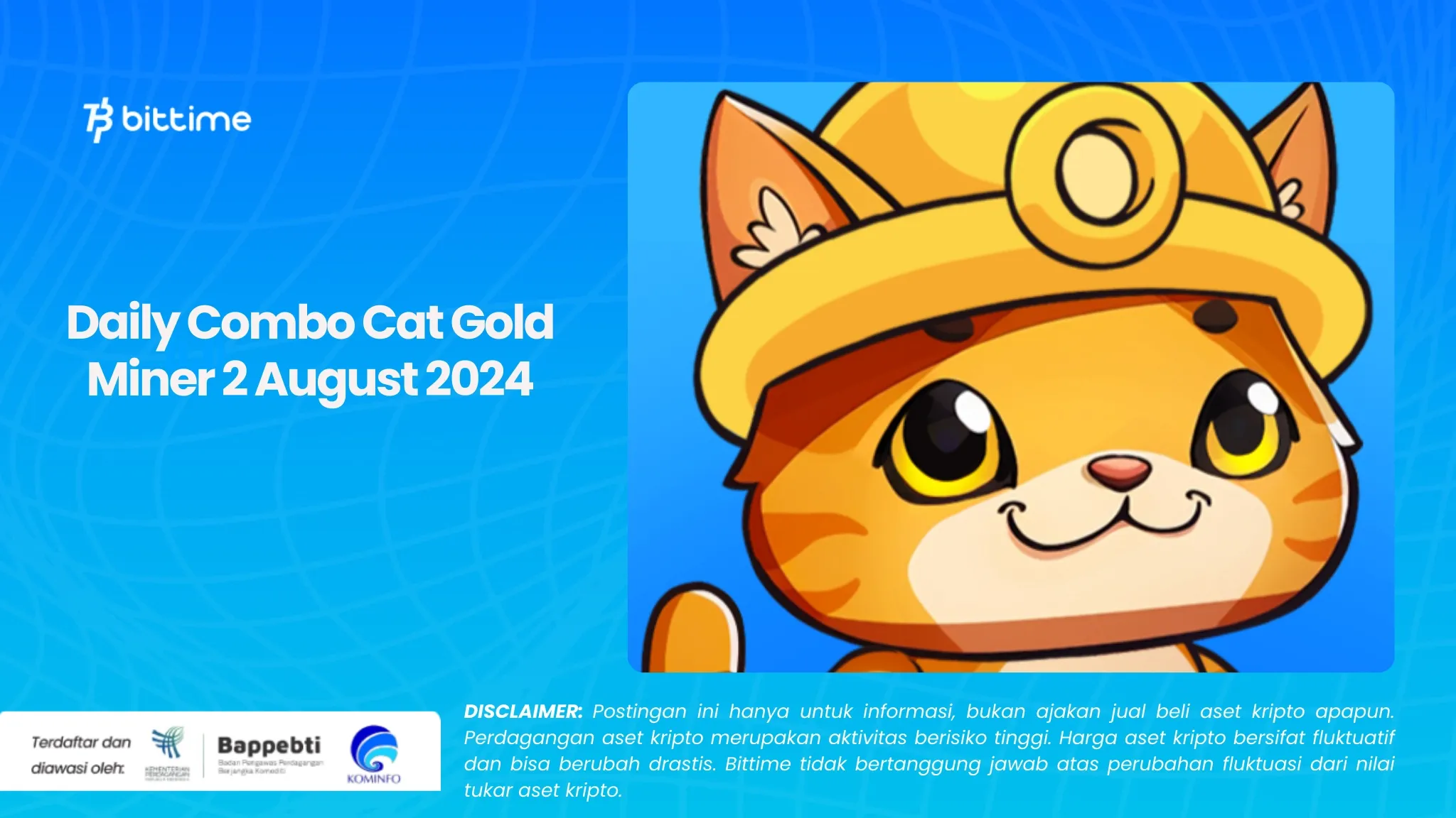 Daily Combo Cat Gold Miner 2 August 2024