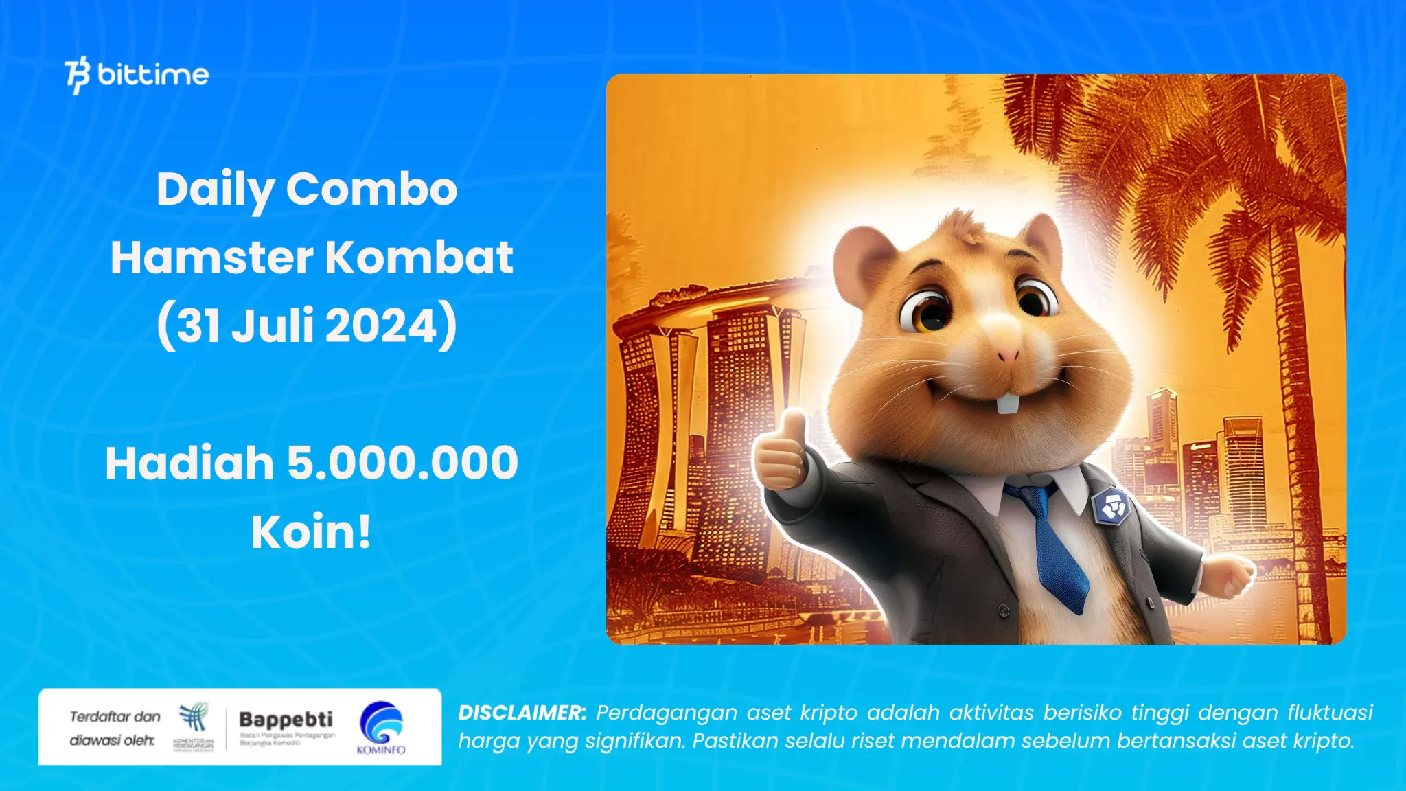 Daily Combo Hamster Kombat 31 Juli 2024 - Bittime