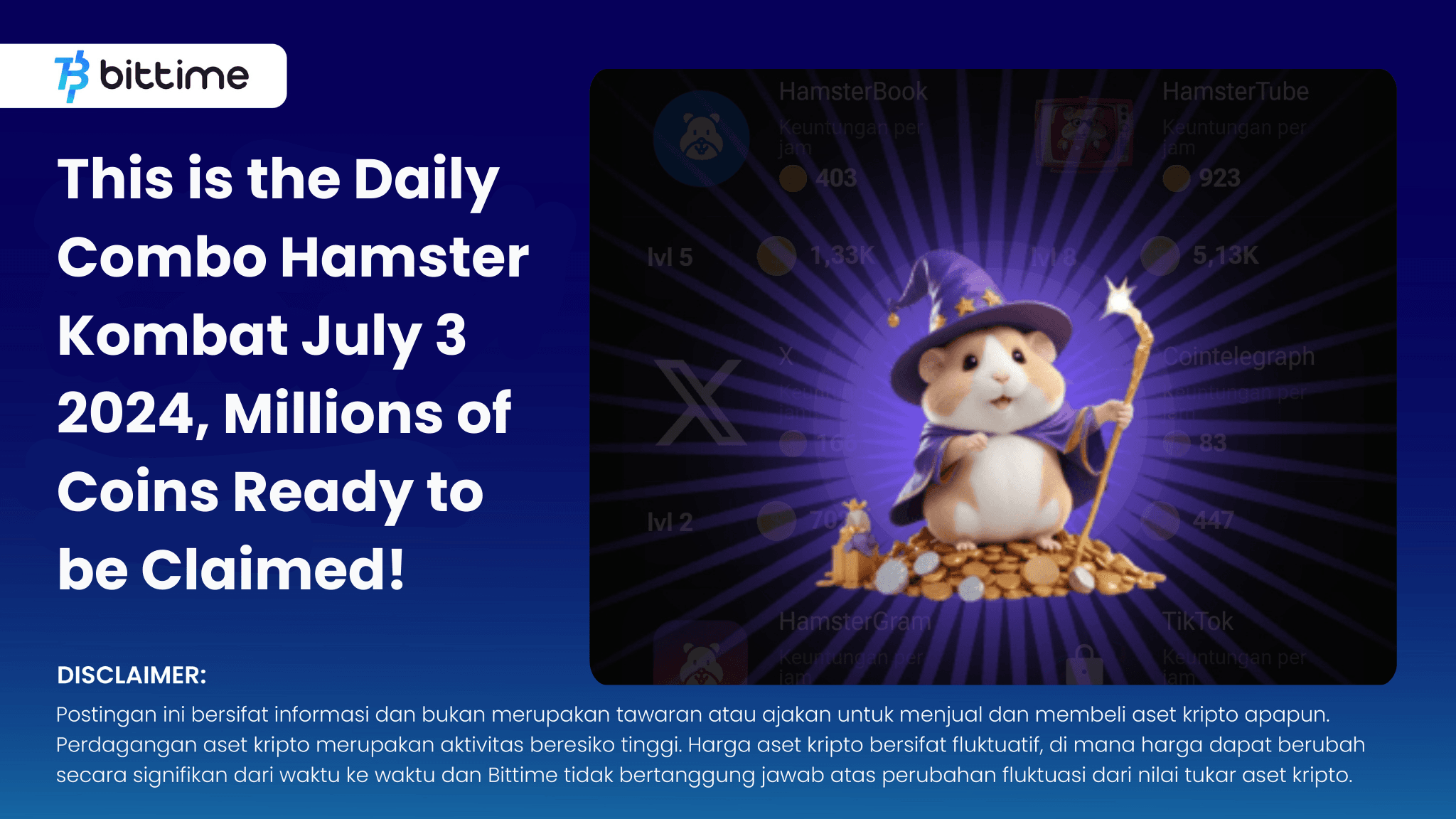 Daily Combo Hamster Kombat 3 Juli 2024 - Bittime