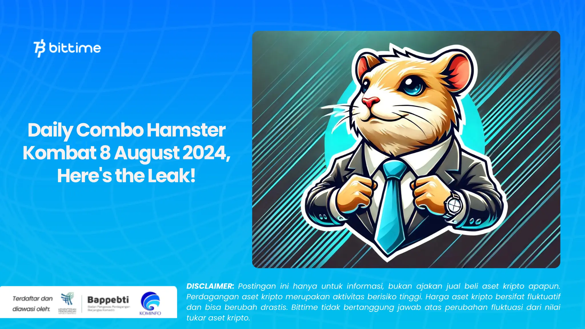 Daily Combo Hamster Kombat 8 ​​August 2024, Here's the Leak!