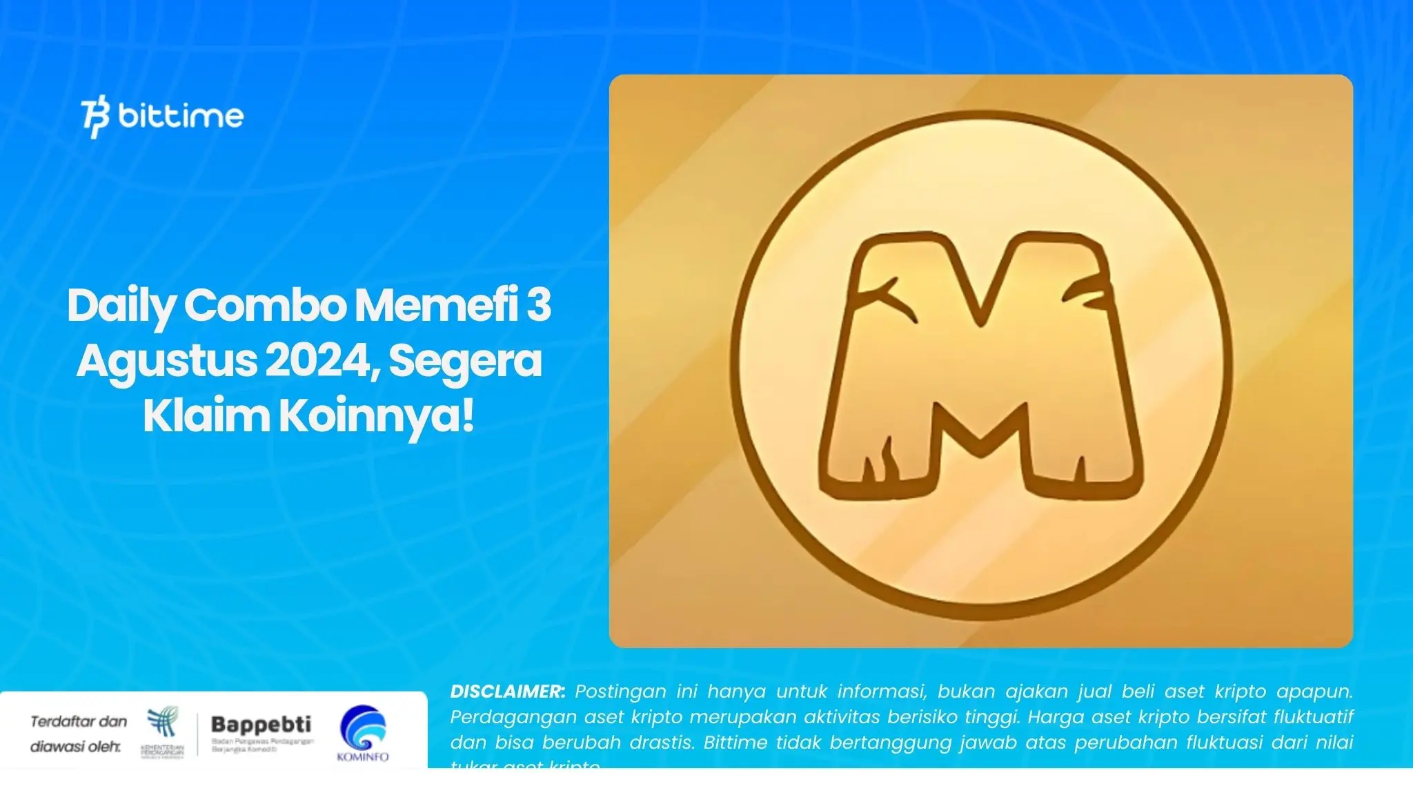 Daily Combo Memefi 3 Agustus 2024, Banyak Bonusnya!.webp