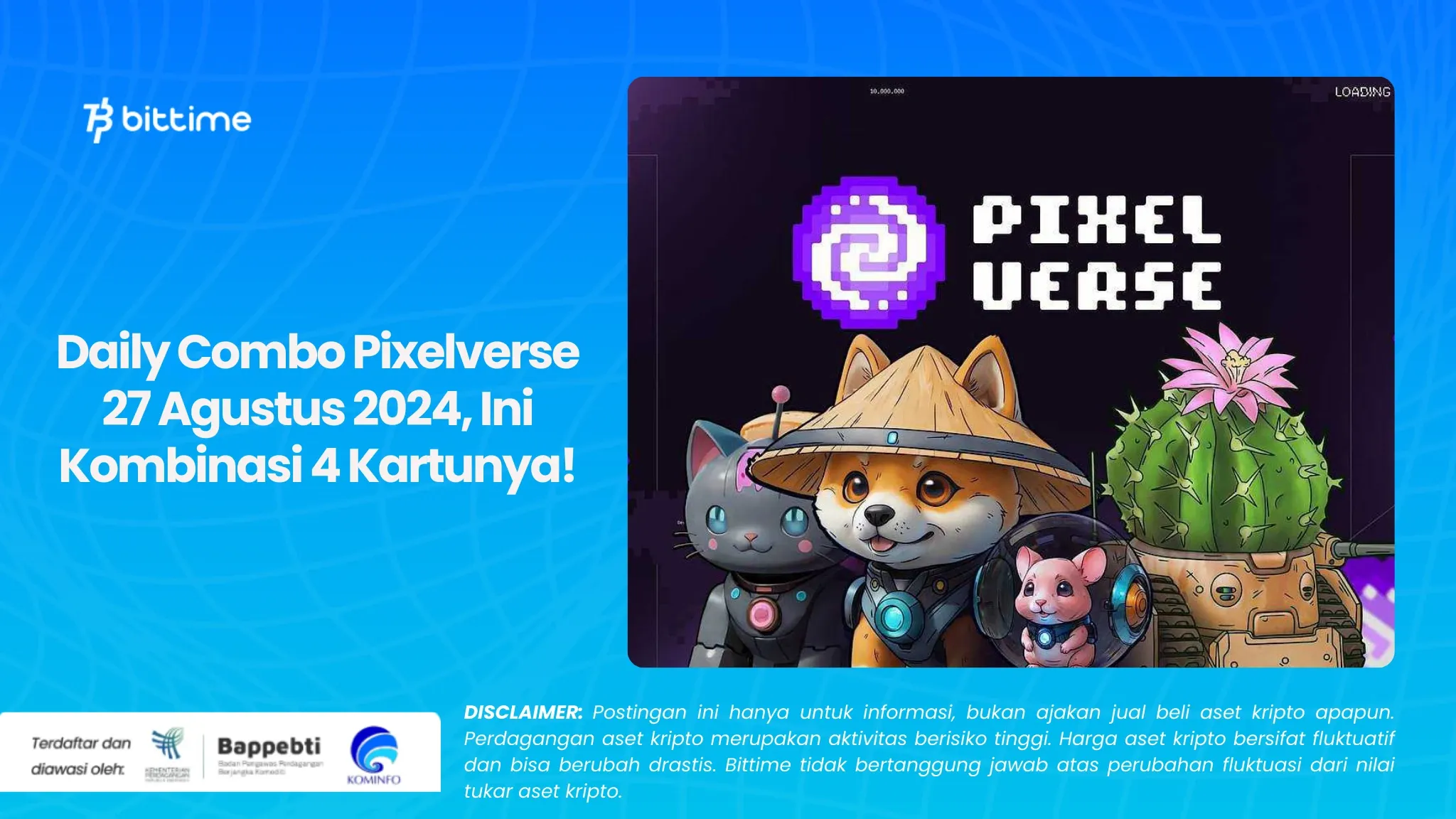 Daily Combo Pixelverse 27 Agustus 2024, Ini Kombinasi 4 Kartunya!.webp