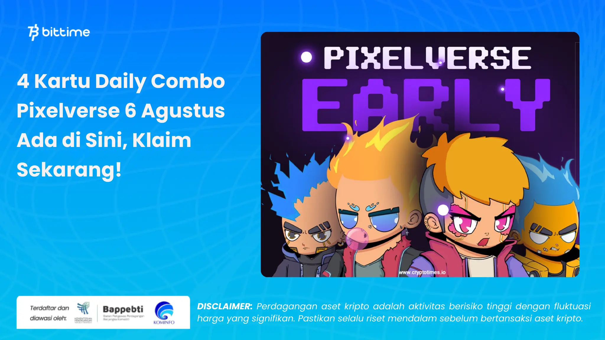 Daily Combo Pixelverse 6 Agustus - Bittime