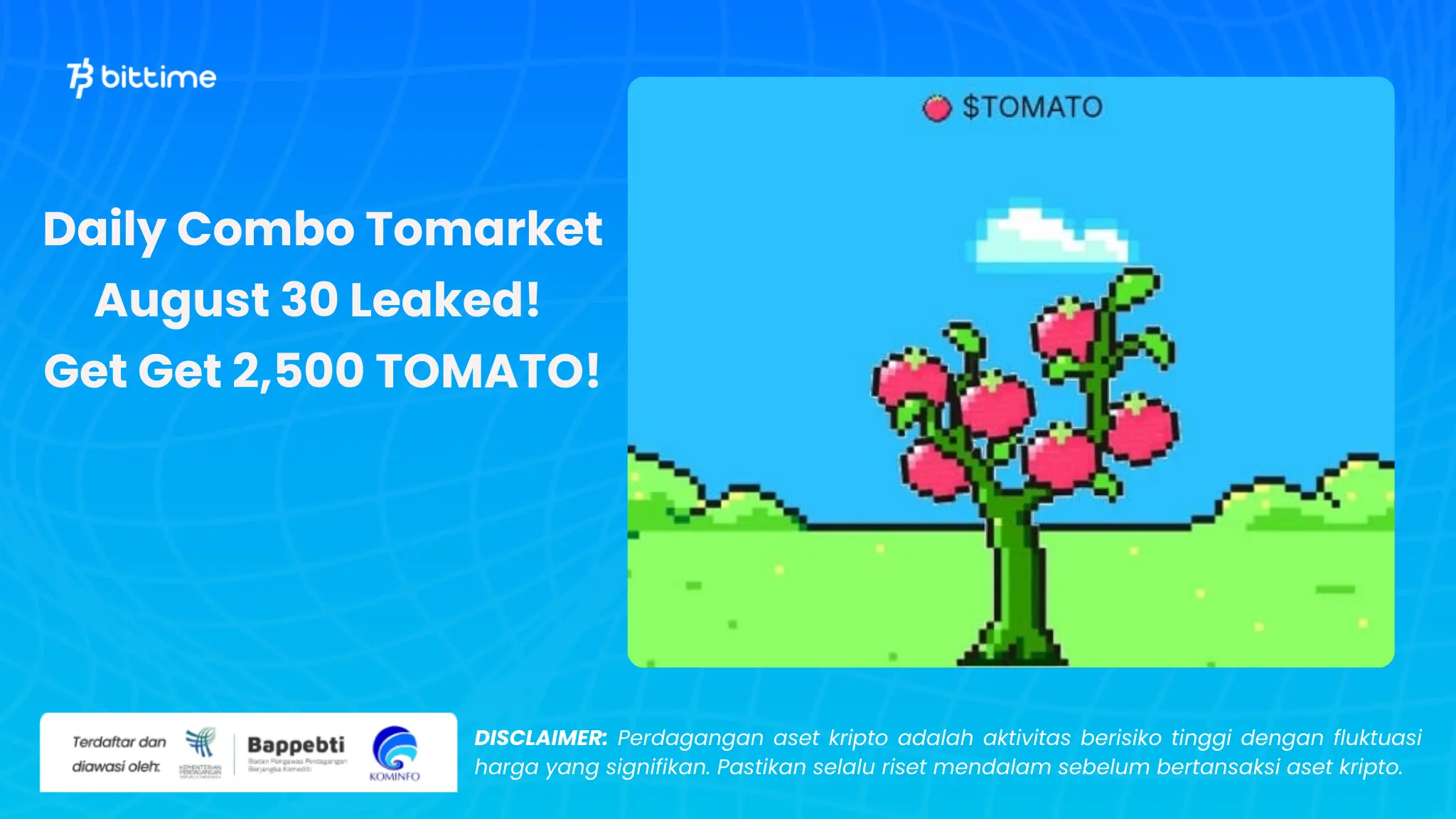 Daily Combo Tomarket 30 Agustus - Bittime