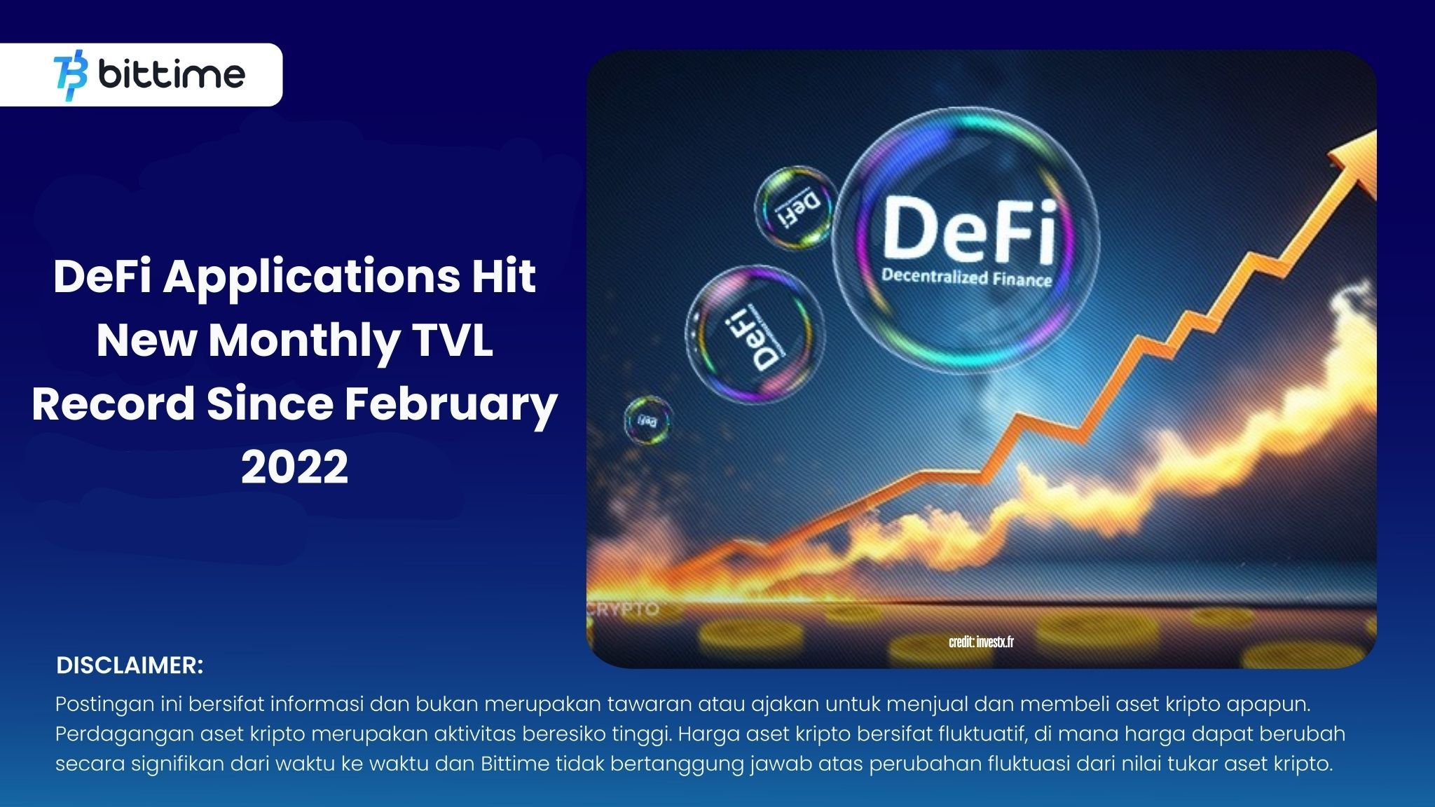 DeFi Applications Hit New Monthly TVL Record Since February 2022 