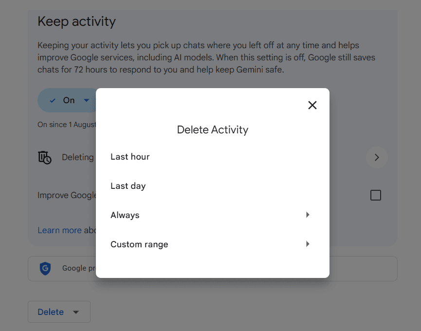 Delete Activity on Gemini AI.png