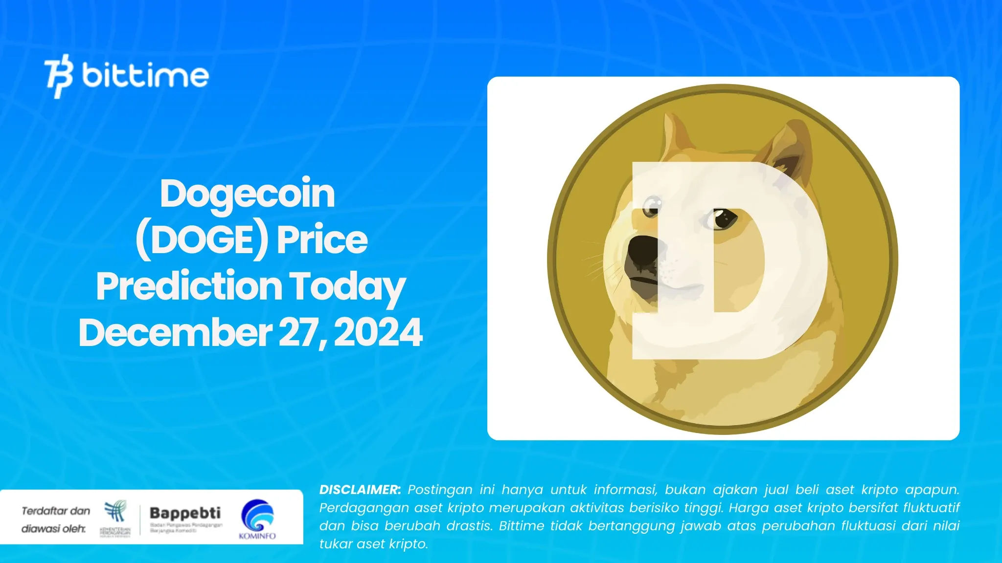 Dogecoin (DOGE) Price Prediction Today December 27, 2024