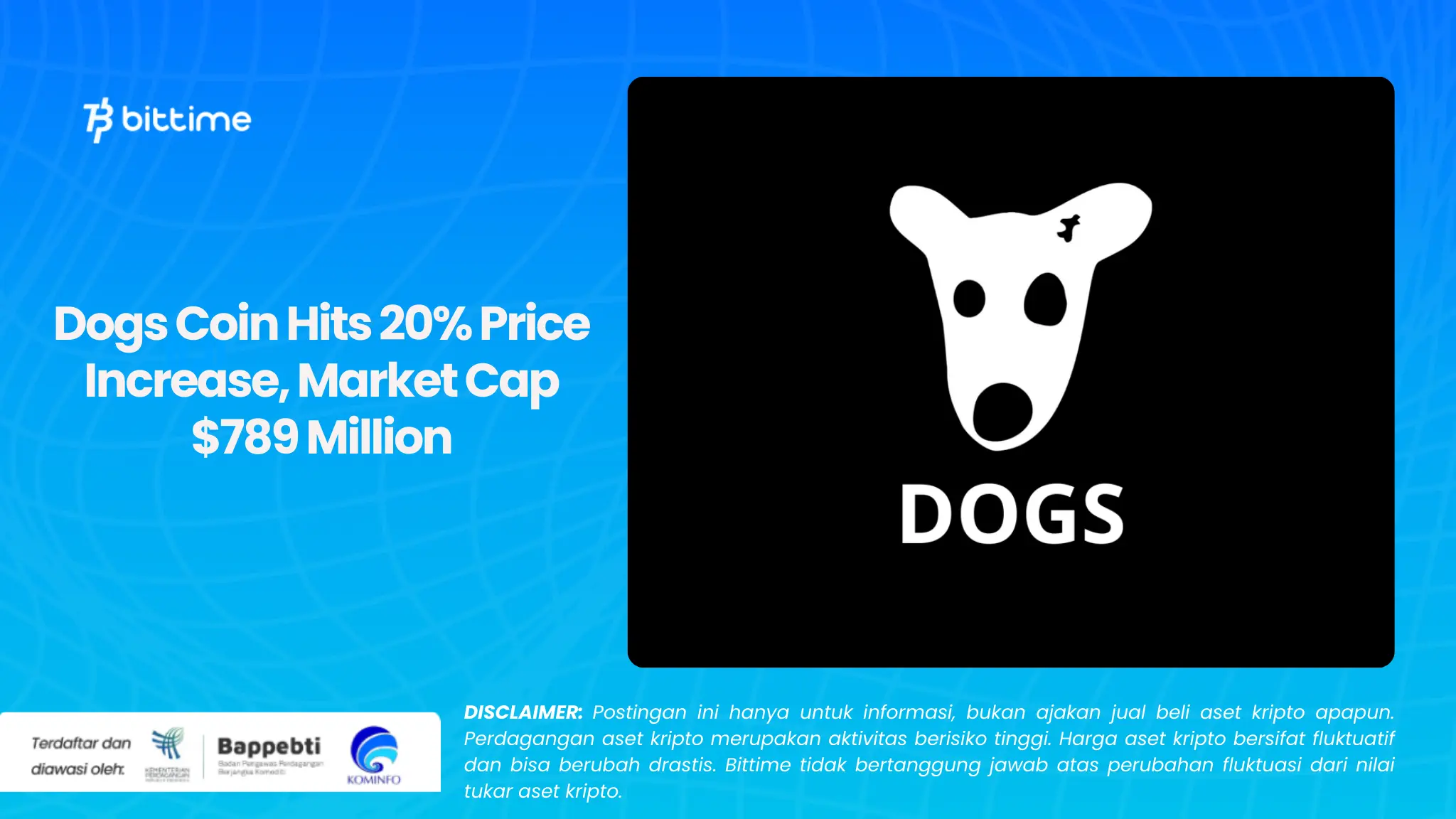 Dogs Coin Hits 20% Price Increase, Market Cap $789 Million
