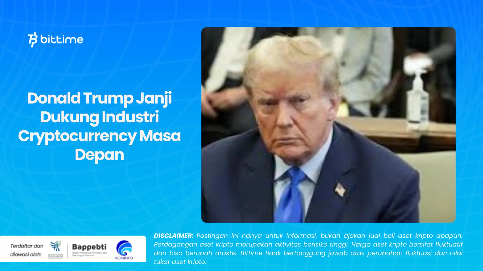 Donald Trump Janji Dukung Industri Cryptocurrency Masa Depan