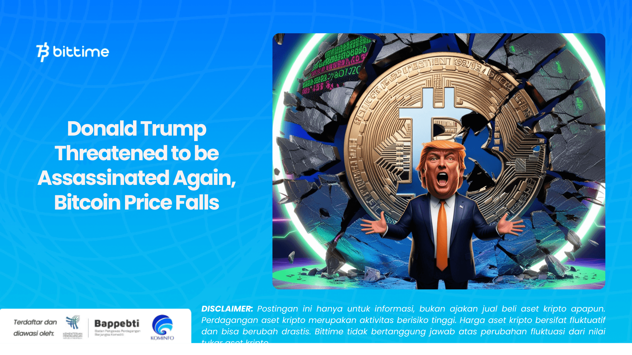 Donald Trump Threatened to be Assassinated Again, Bitcoin Price Falls.png