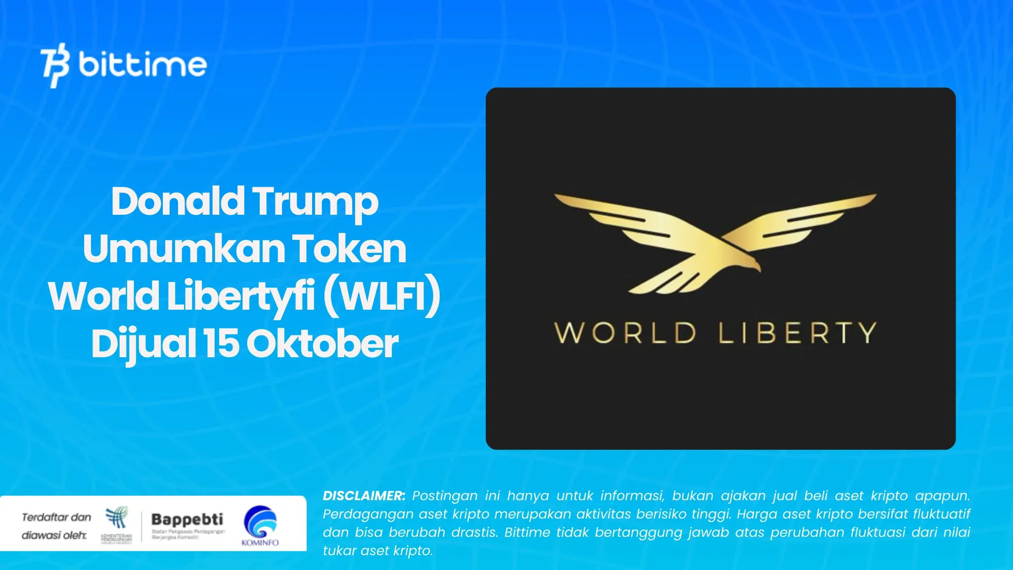 Donald Trump Umumkan Token World Libertyfi (WLFI) Dijual 15 Oktober.webp