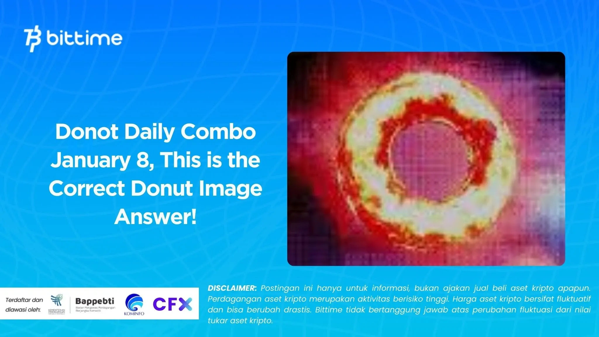 Donot Daily Combo January 8, This is the Correct Donut Image Answer!
