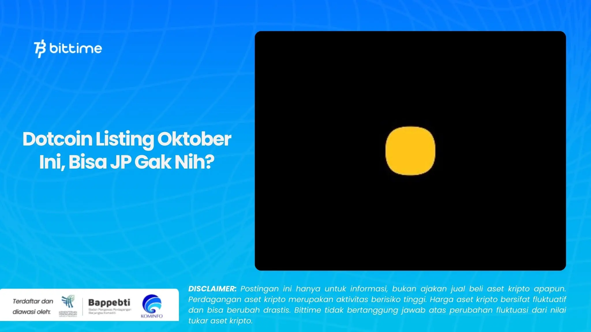 Dotcoin Listing Oktober Ini, Bisa JP Gak Nih.webp