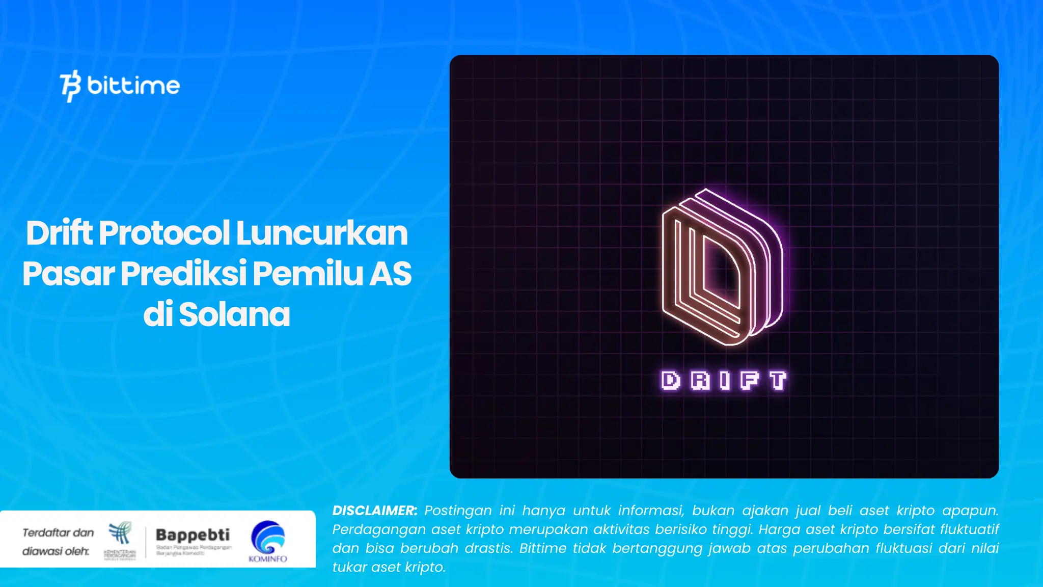 Drift Protocol Luncurkan Pasar Prediksi Pemilu AS di Solana.webp