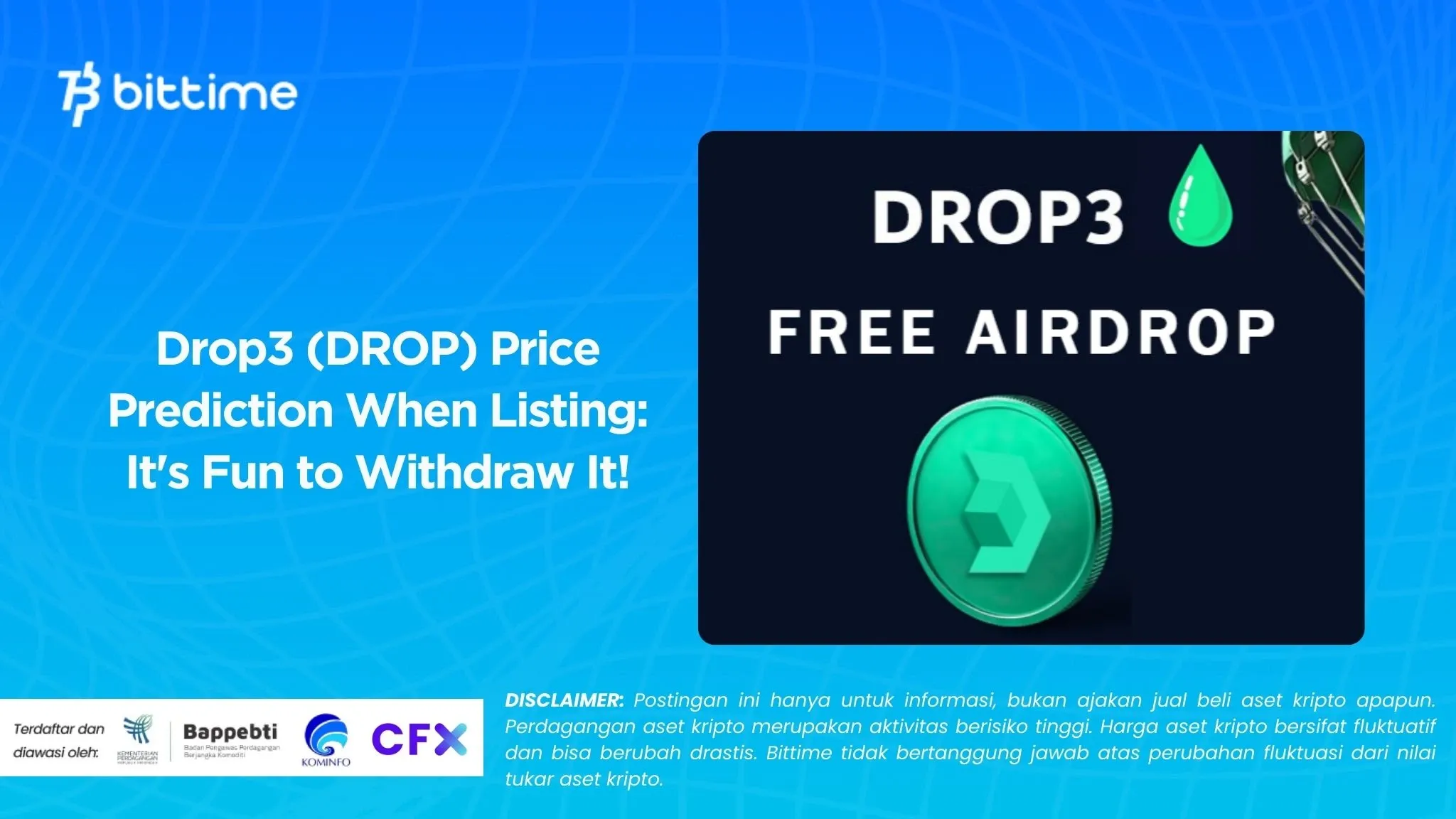 Drop3 (DROP) Price Prediction When Listing: It's Fun to Withdraw It!