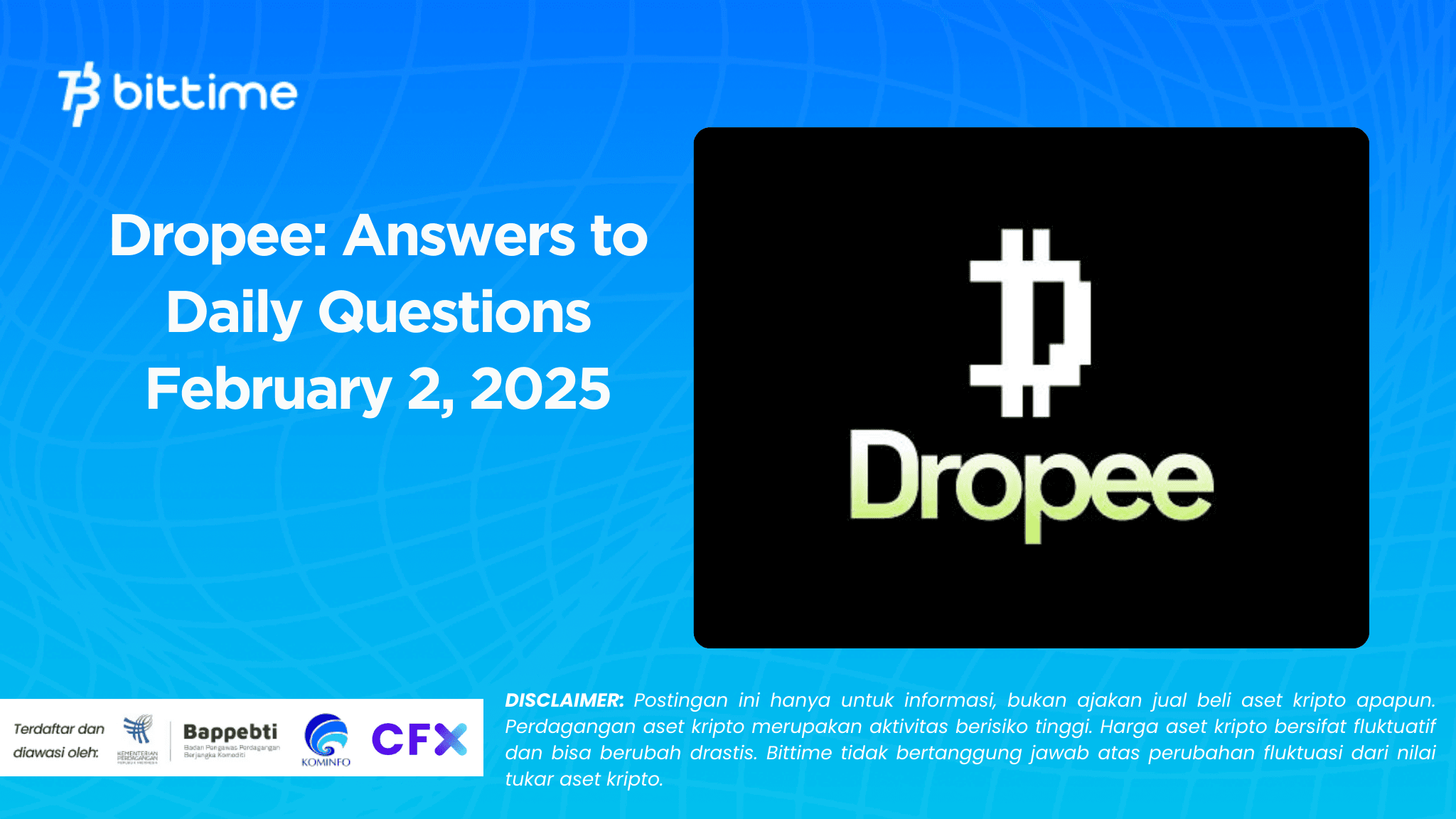   Dropee: Answers to Daily Questions February 2, 2025