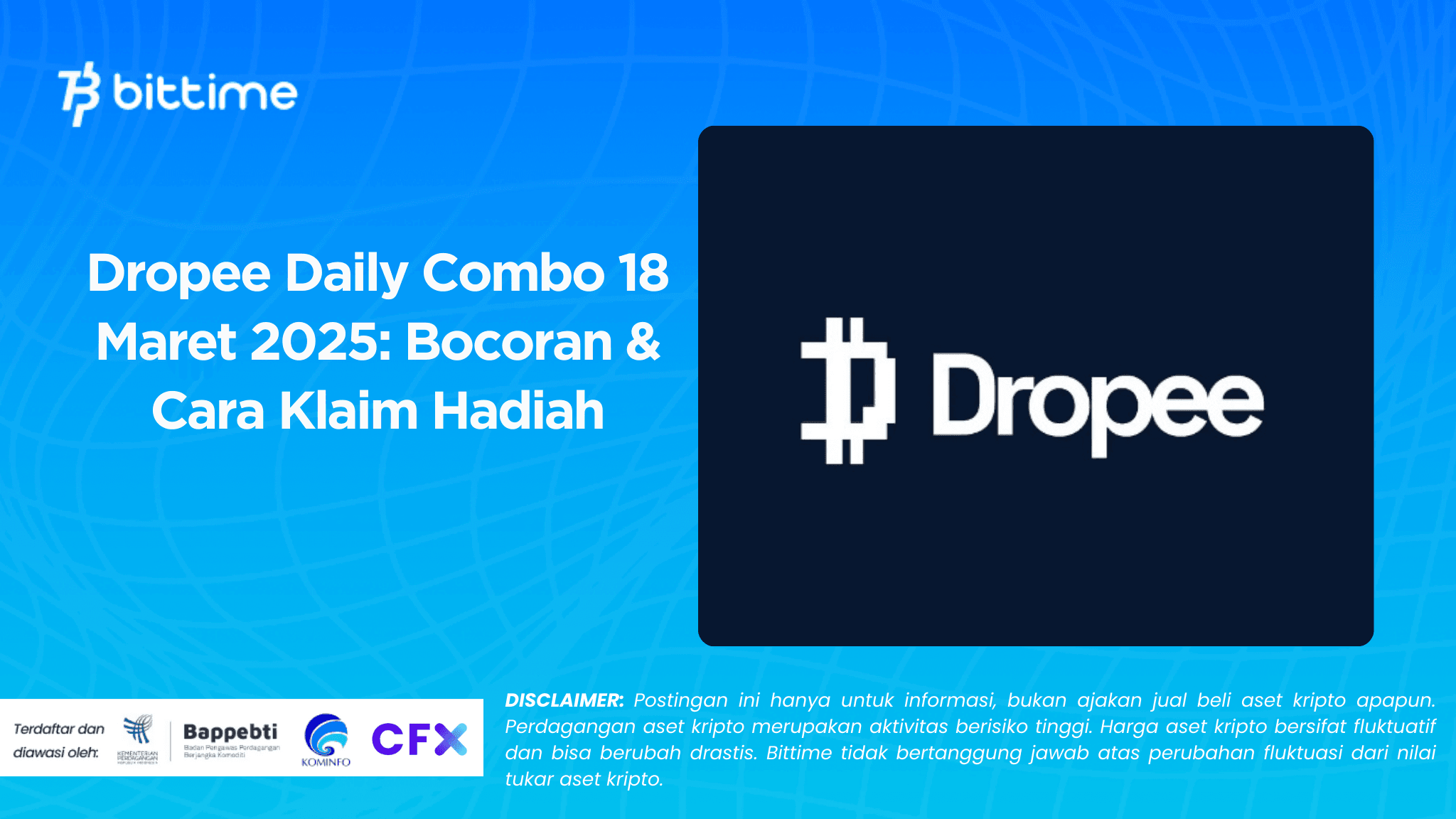 Dropee Daily Combo 18 Maret 2025: Bocoran & Cara Klaim Hadiah