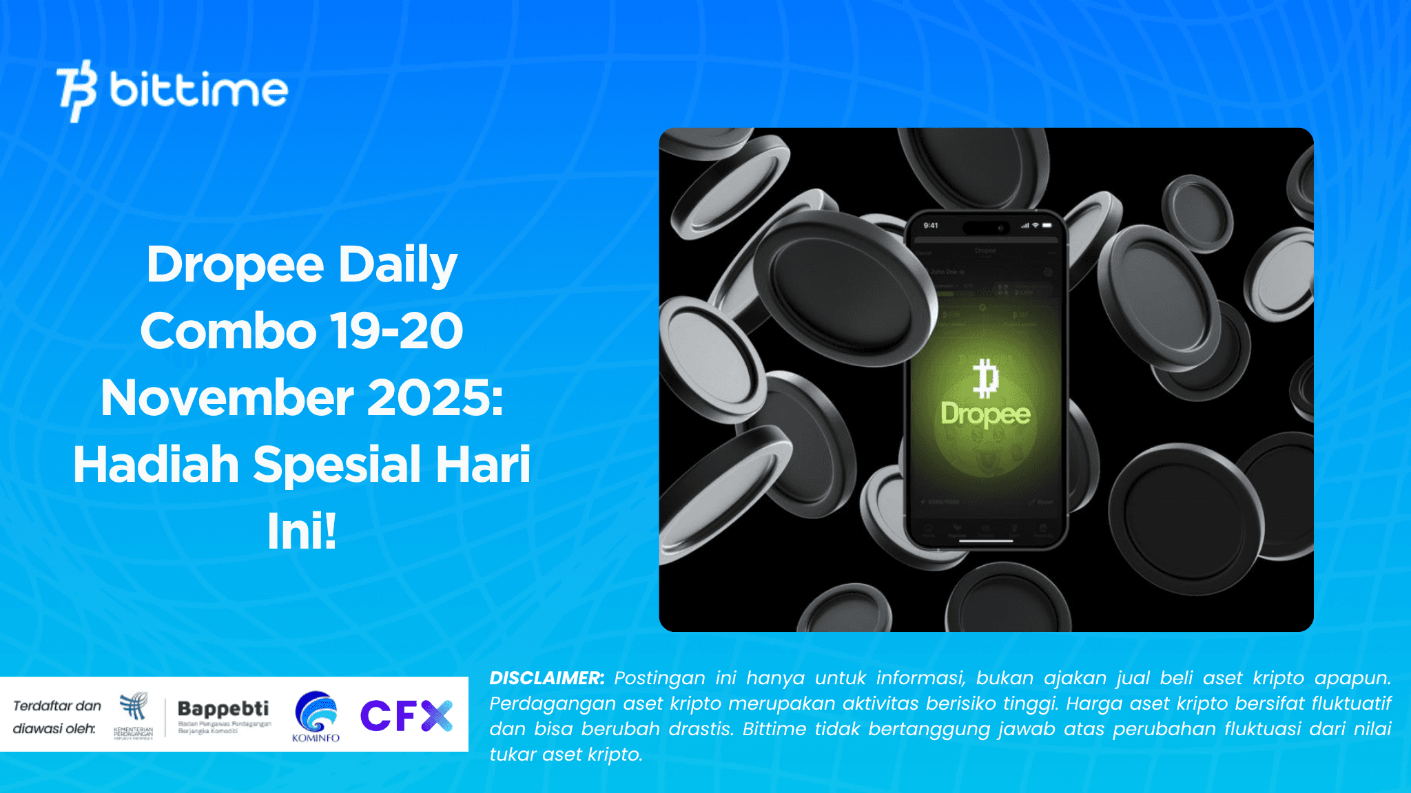 Dropee Daily Combo 19-20 November 2025: Hadiah Spesial Hari Ini!