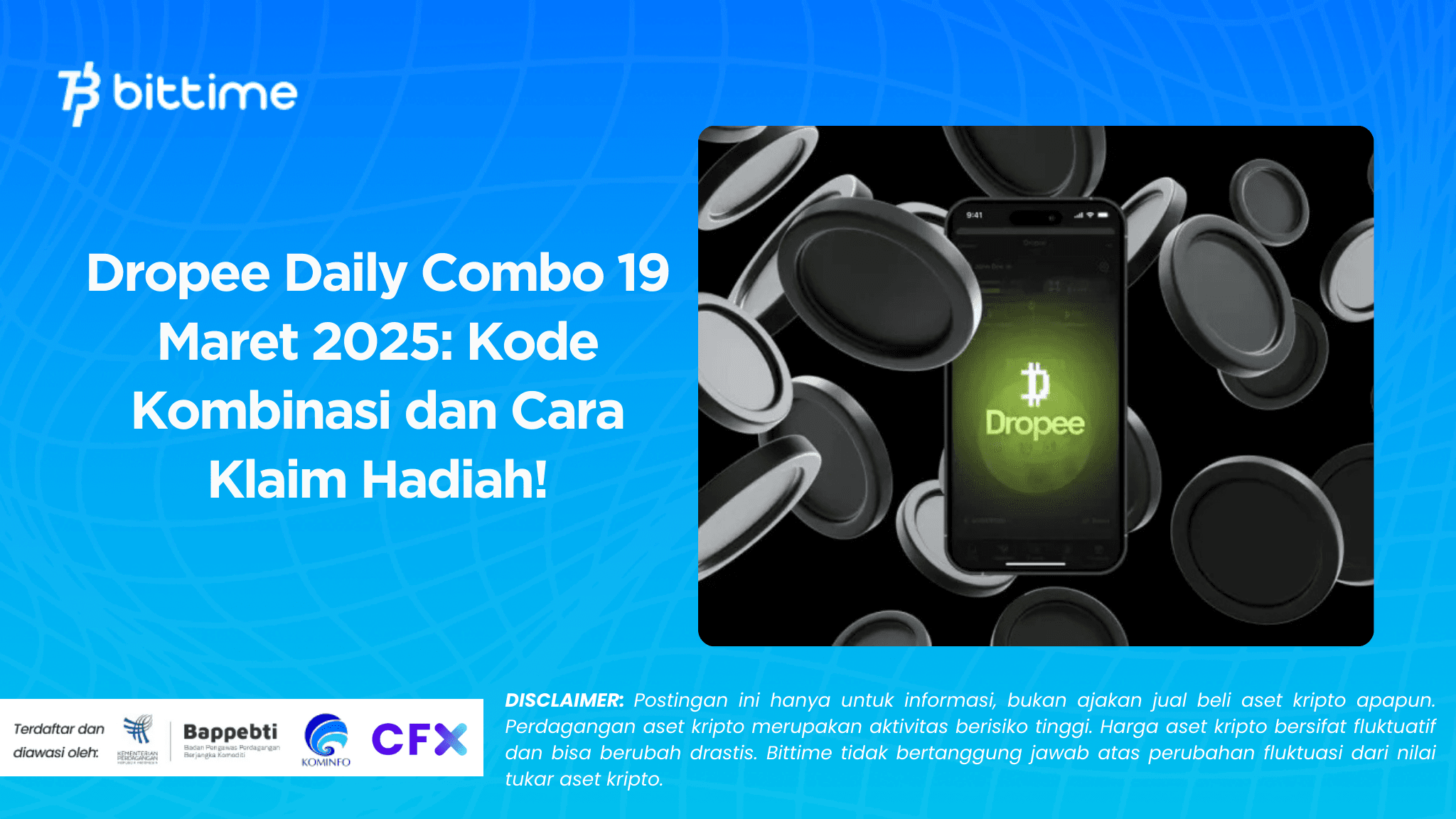 Dropee Daily Combo 19 Maret 2025: Kode Kombinasi dan Cara Klaim Hadiah!