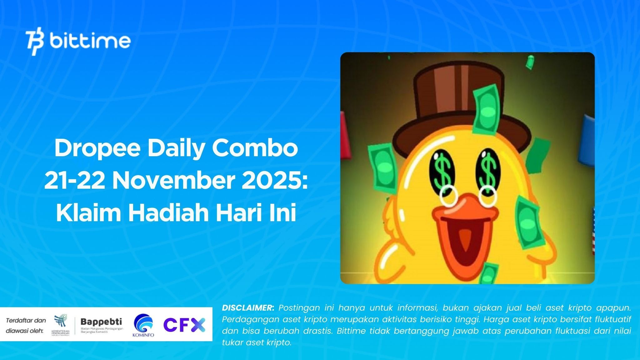 Dropee Daily Combo 21-22 November 2025: Klaim Hadiah Hari Ini