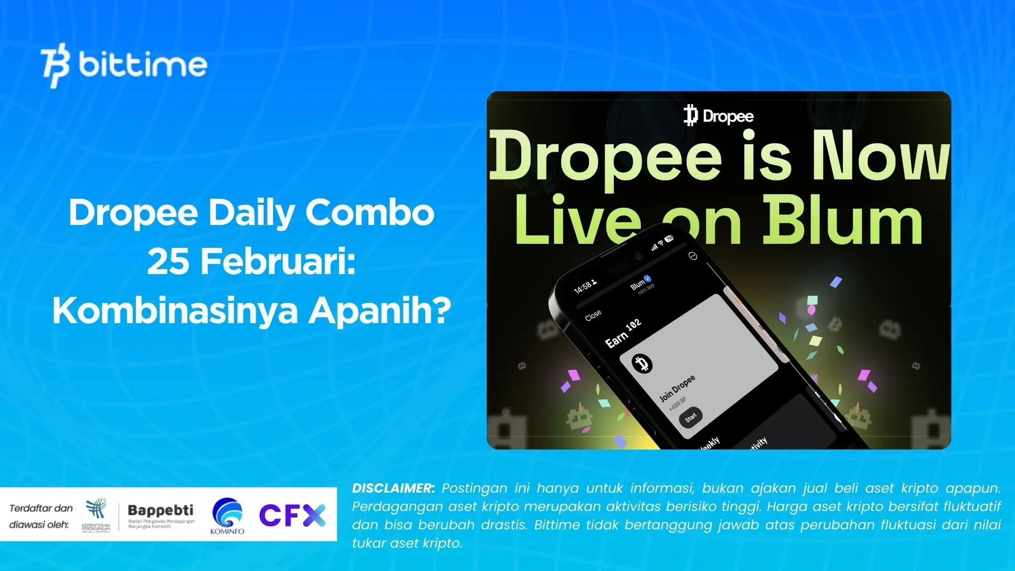 Dropee Daily Combo 25 Februari Kombinasinya Apanih?