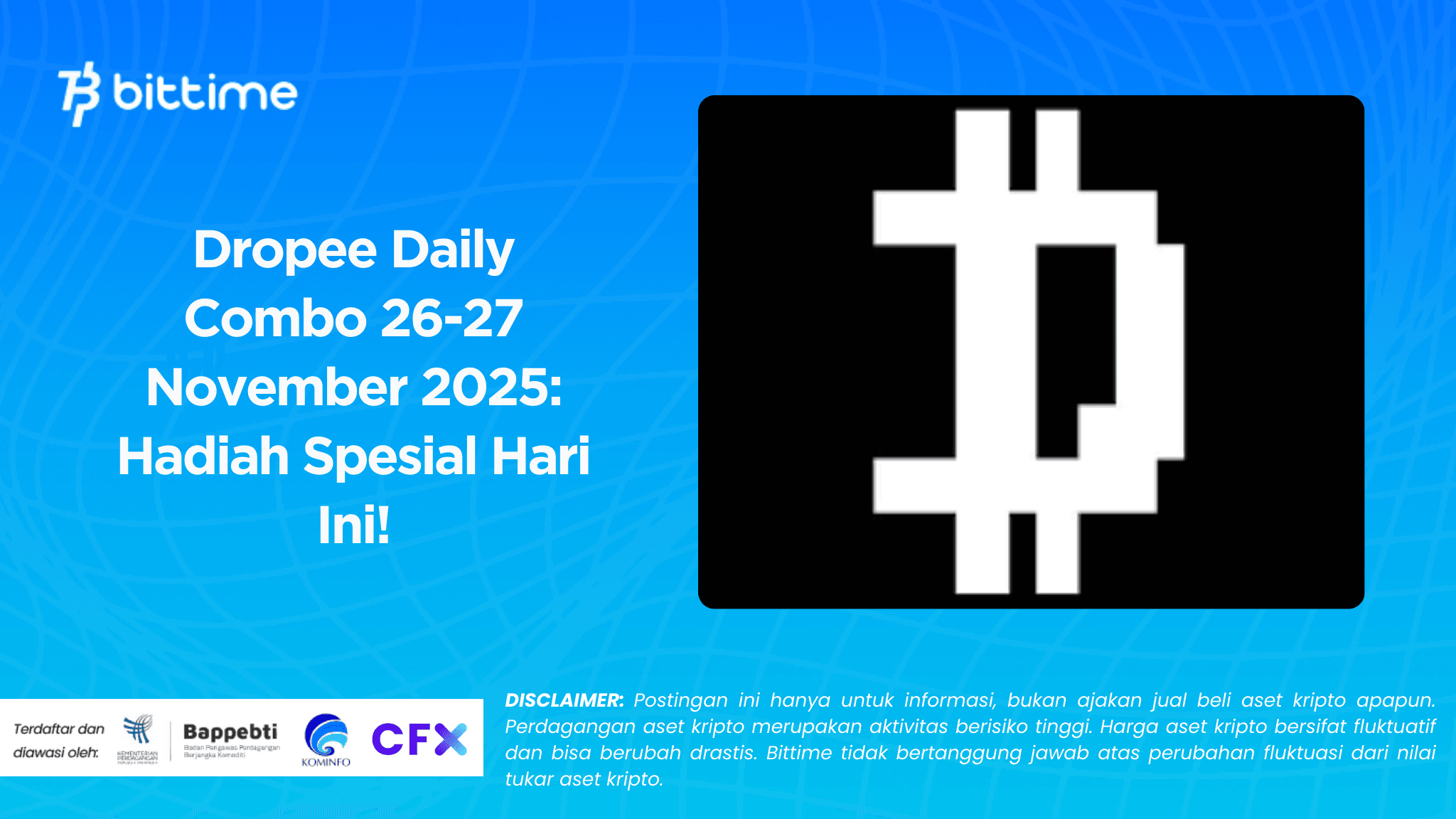 Dropee Daily Combo 26-27 November 2025: Hadiah Spesial Hari Ini!