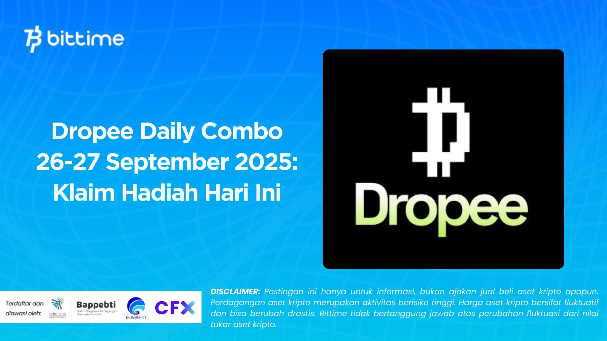 Dropee Daily Combo 26 September 2025