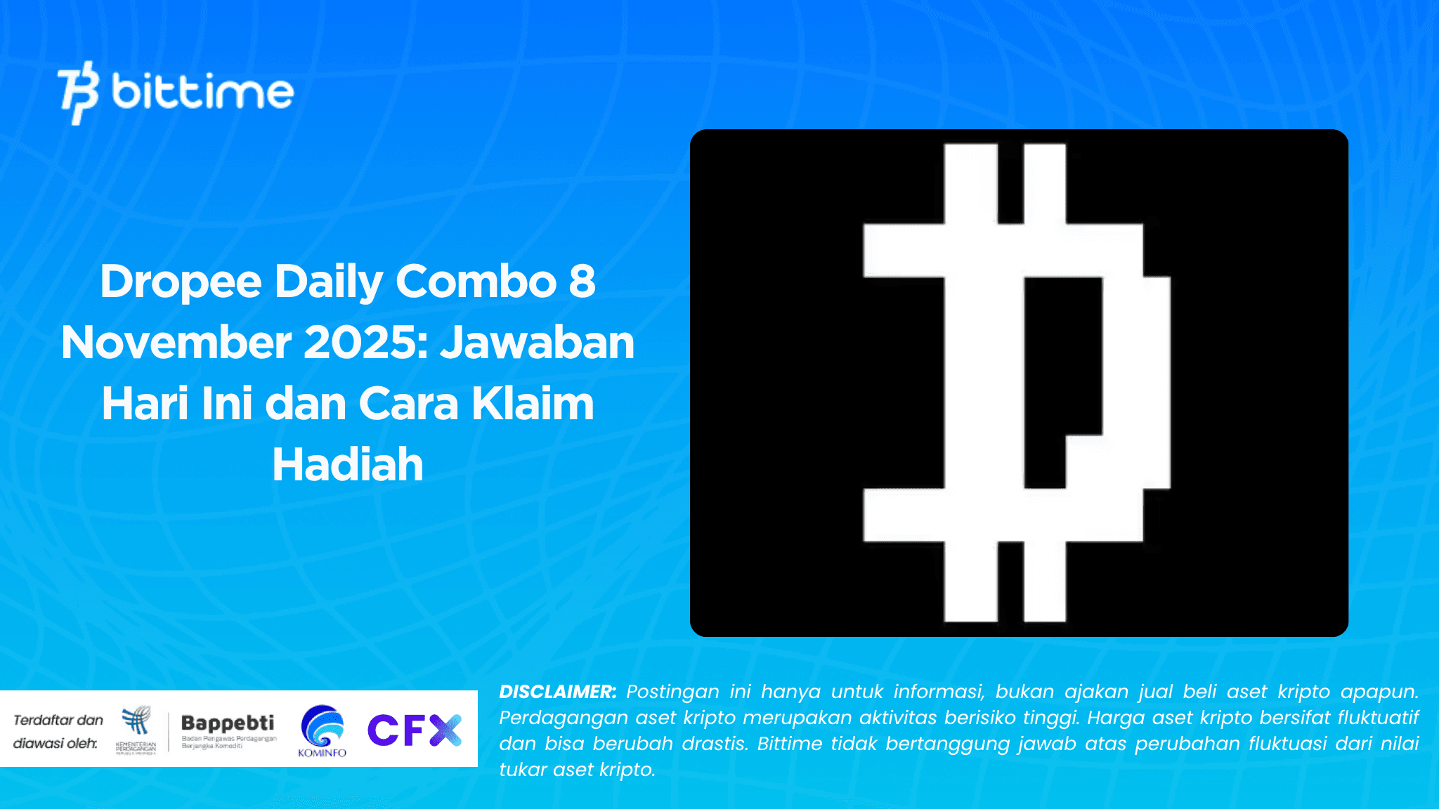 Dropee Daily Combo 8 November 2025: Jawaban Hari Ini dan Cara Klaim Hadiah