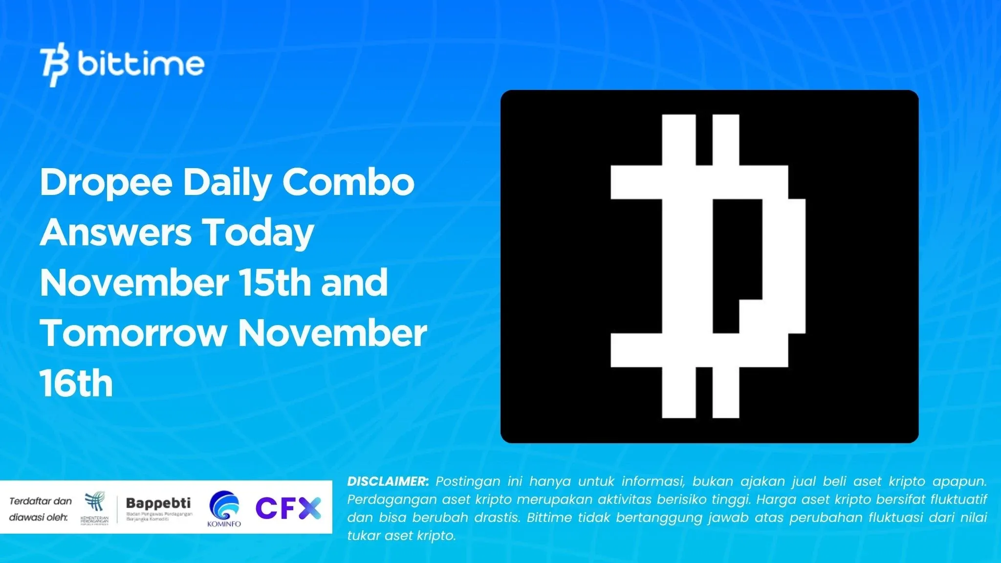 Dropee Daily Combo Answers Today November 15th and Tomorrow November 16th.webp