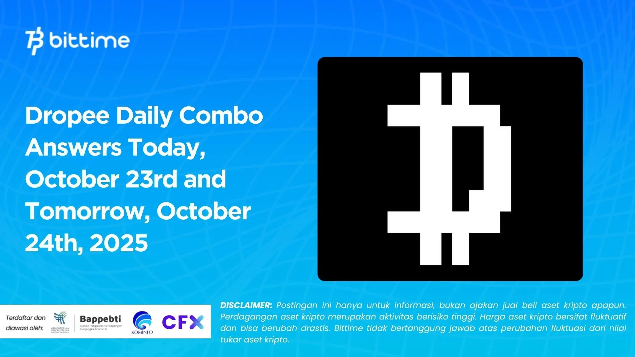 Dropee Daily Combo Answers Today, October 23rd and Tomorrow, October 24th, 2025.webp