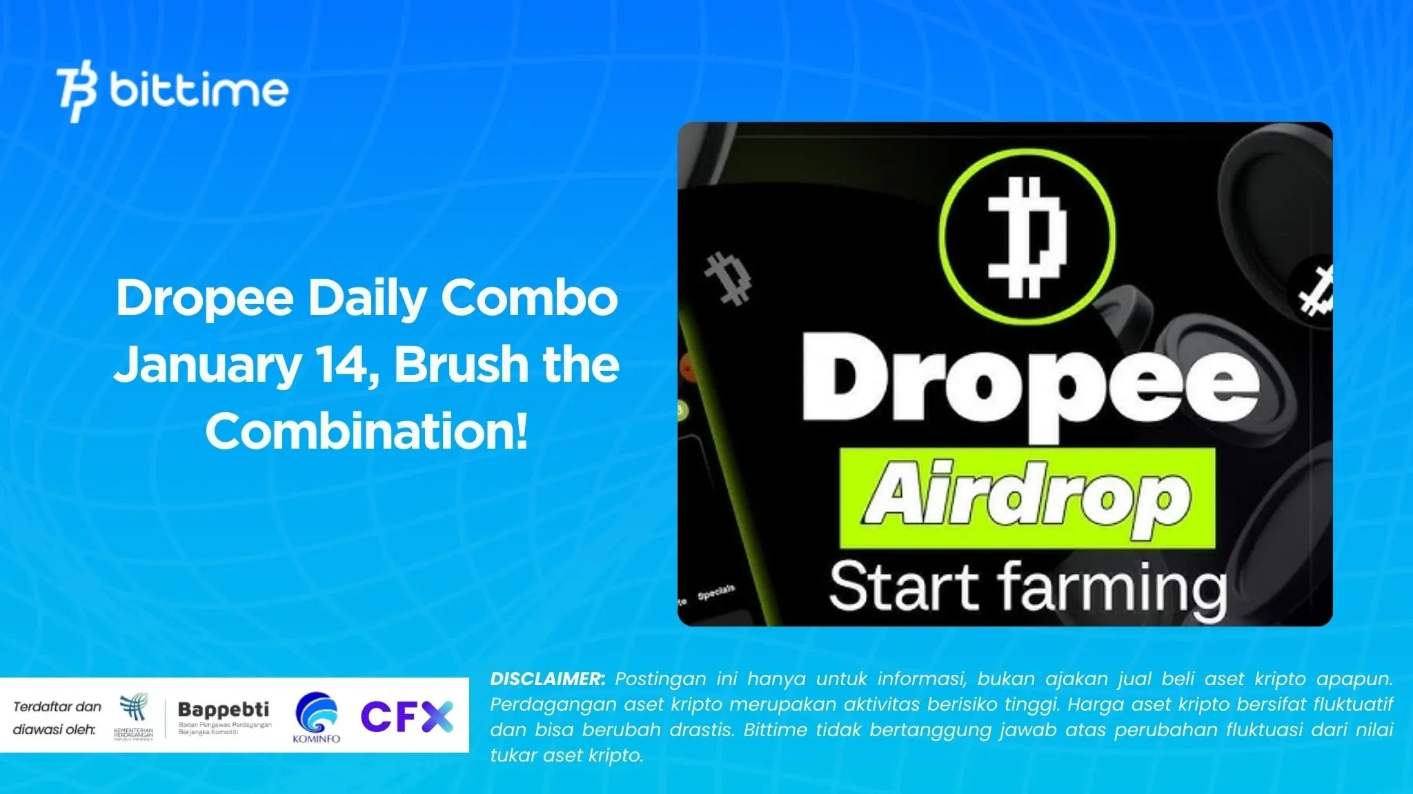 Dropee Daily Combo January 14, Brush the Combination!.webp