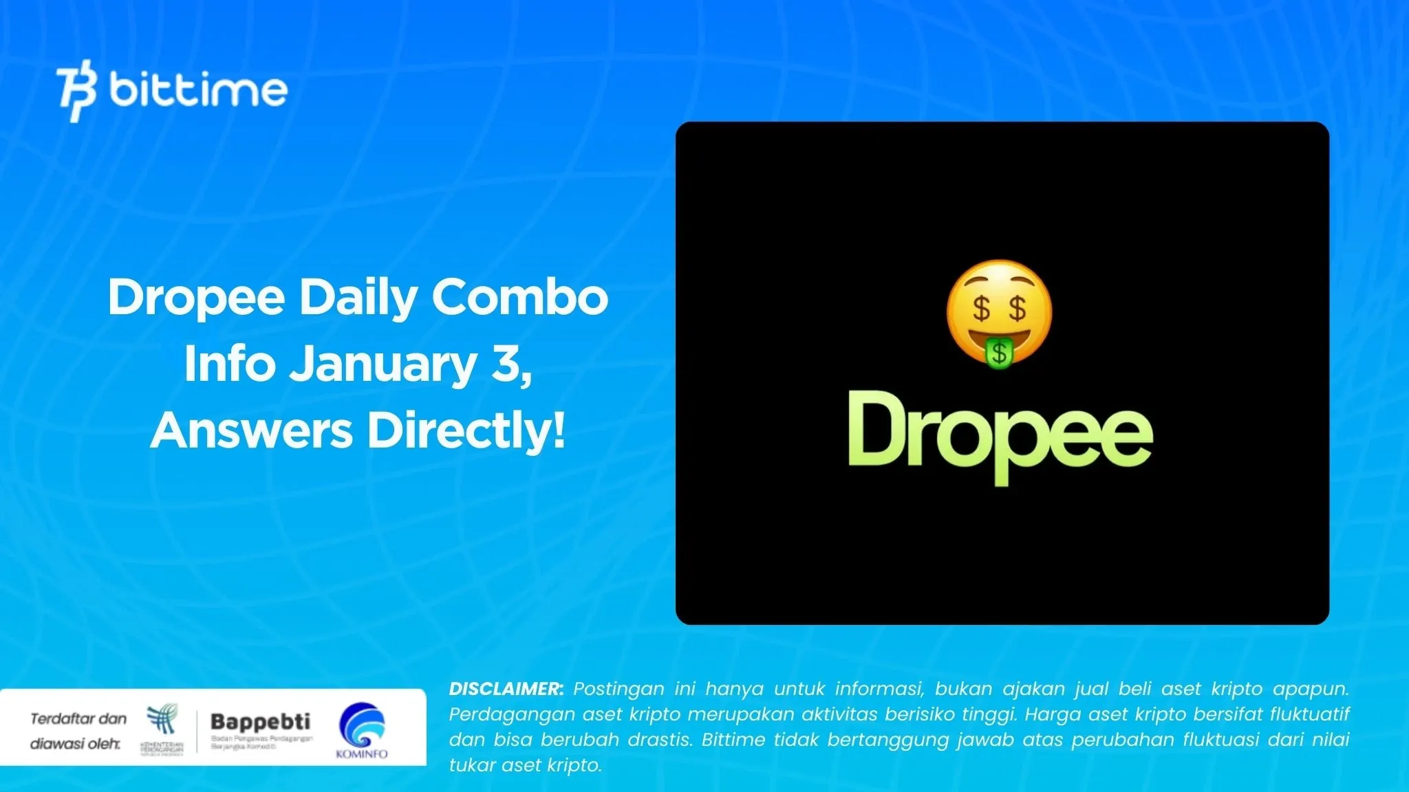 Dropee Daily Combo January 3, Answers Directly!.webp