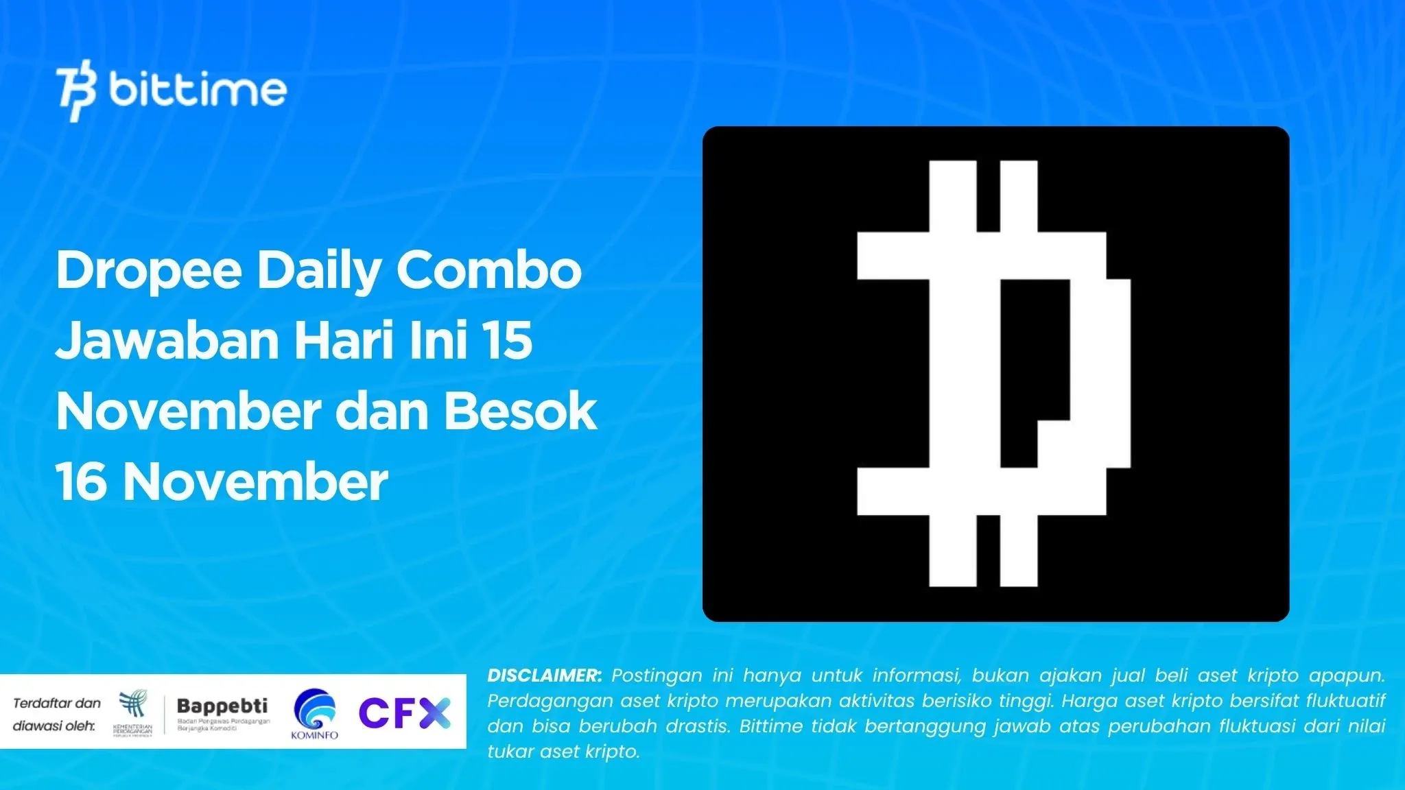 Dropee Daily Combo Jawaban Hari Ini 15 November dan Besok 16 November.webp