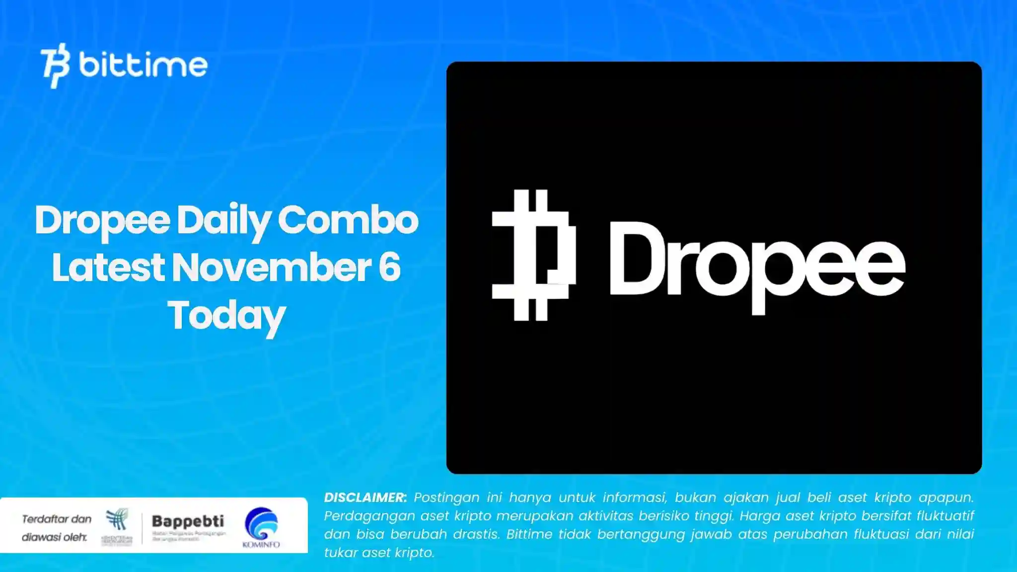 Dropee Daily Combo Latest November 6 Today.webp