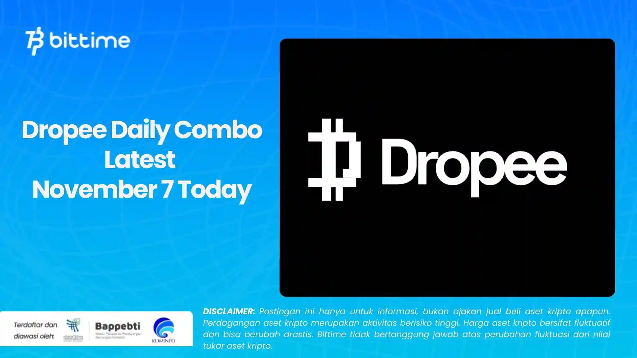 Dropee Daily Combo Latest November 7 Today.webp