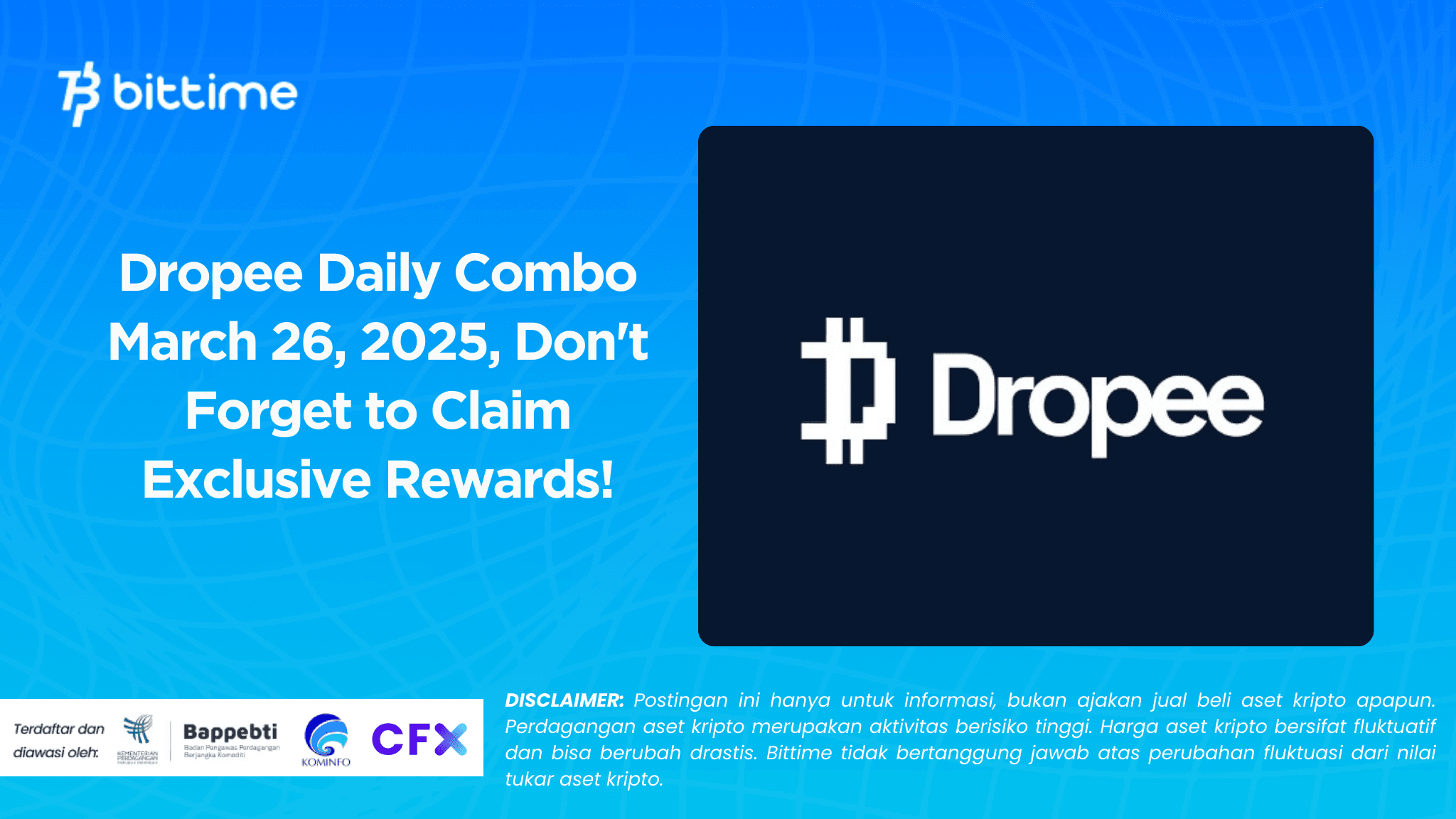 Dropee Daily Combo March 26, 2025, Don't Forget to Claim Exclusive Rewards!