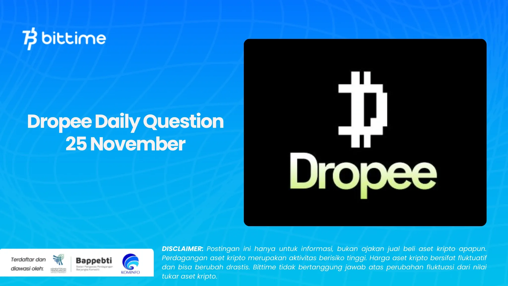 Dropee Daily Question 25 November.webp