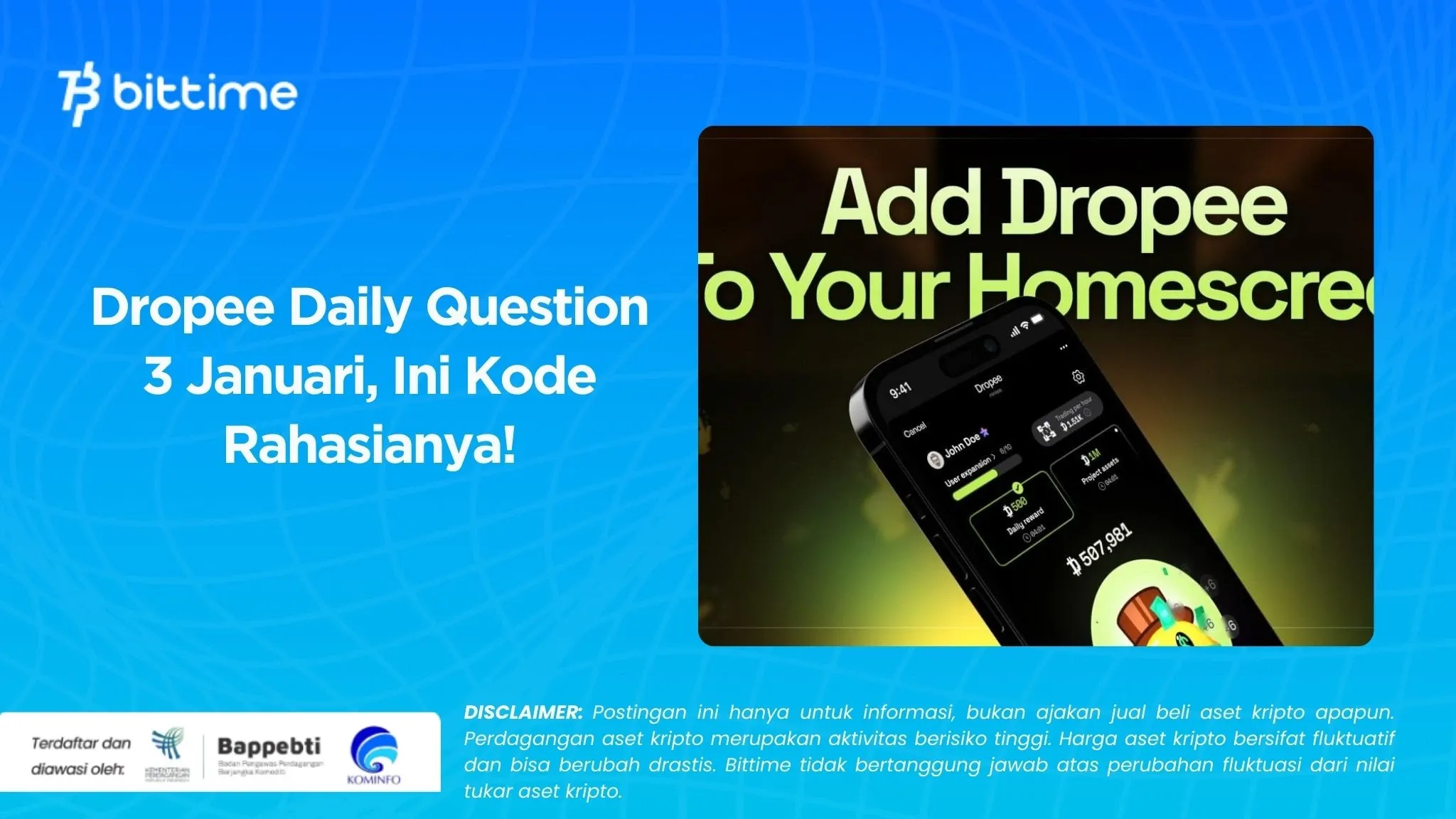 Dropee Daily Question 3 Januari, Ini Kode Rahasianya!.webp