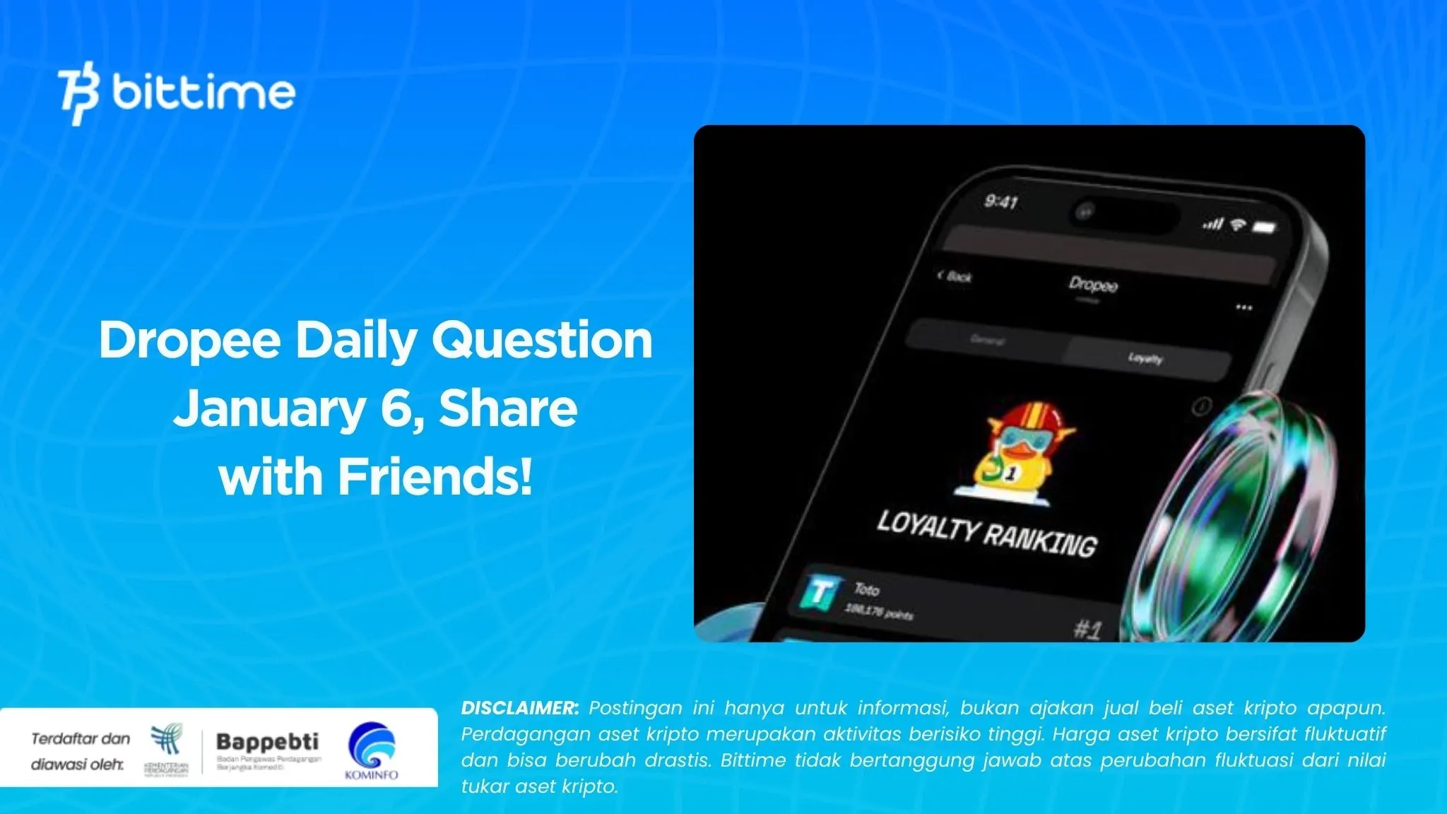 Dropee Daily Question January 6, Share with Friends!.webp