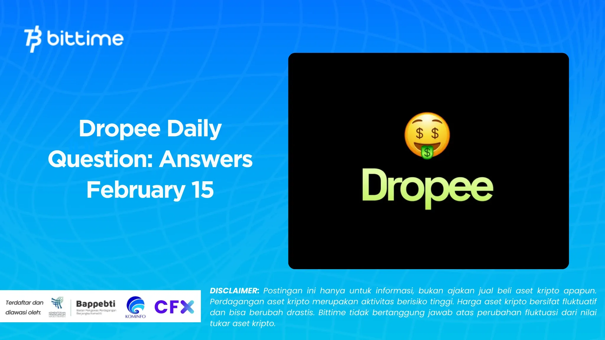 Dropee Daily Question Jawaban 15 Februari