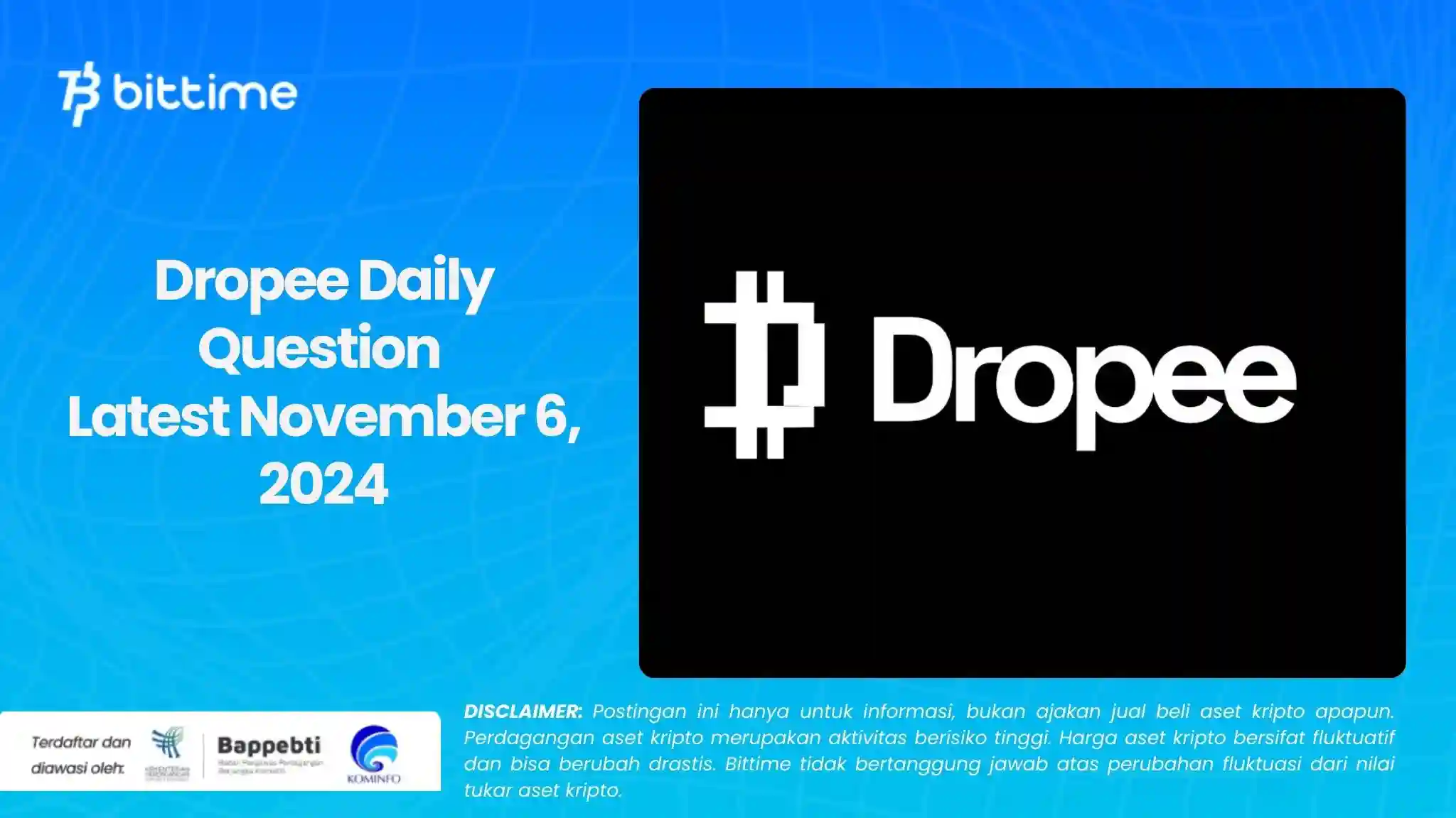 Dropee Daily Question Latest November 6, 2024.webp