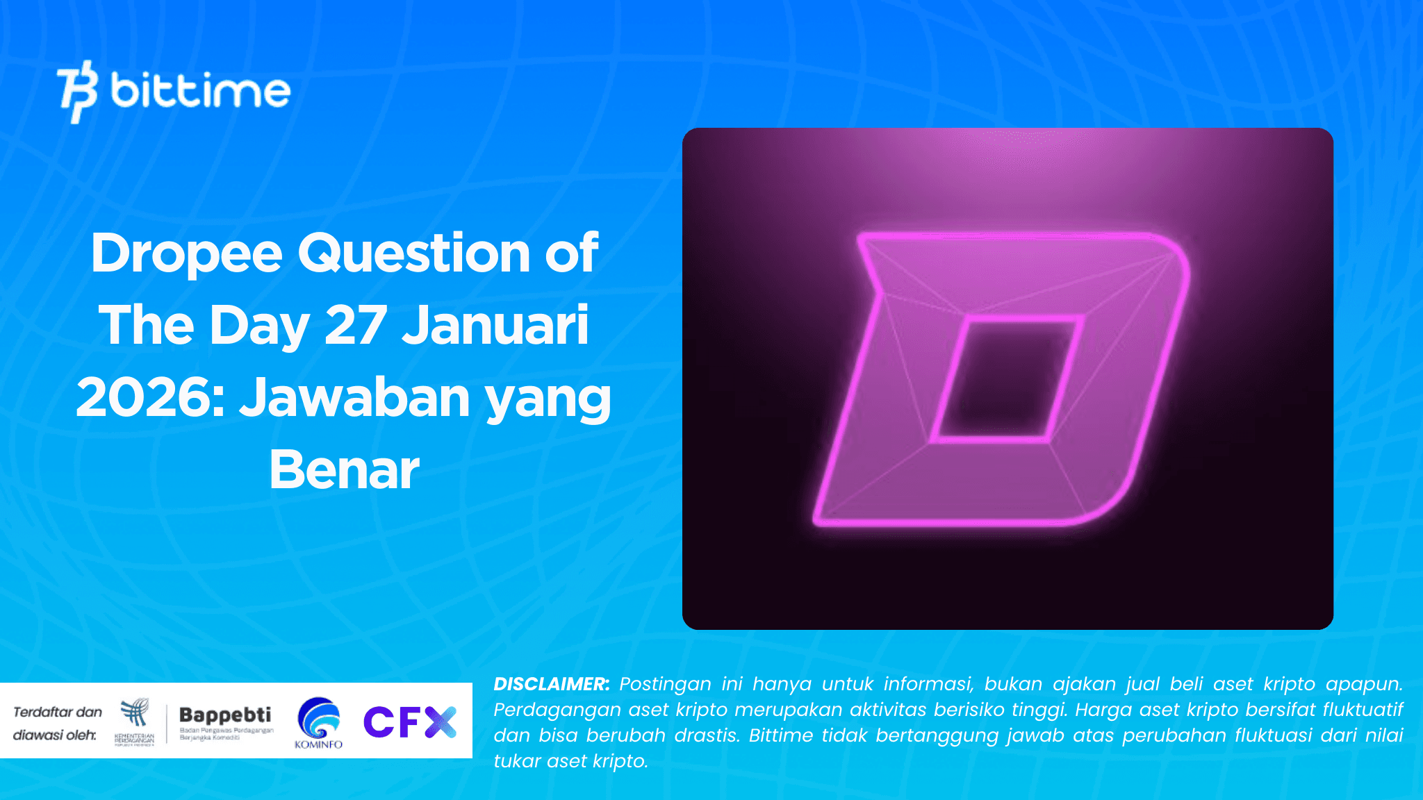 Dropee Question of The Day 27 Januari 2026: Jawaban yang Benar