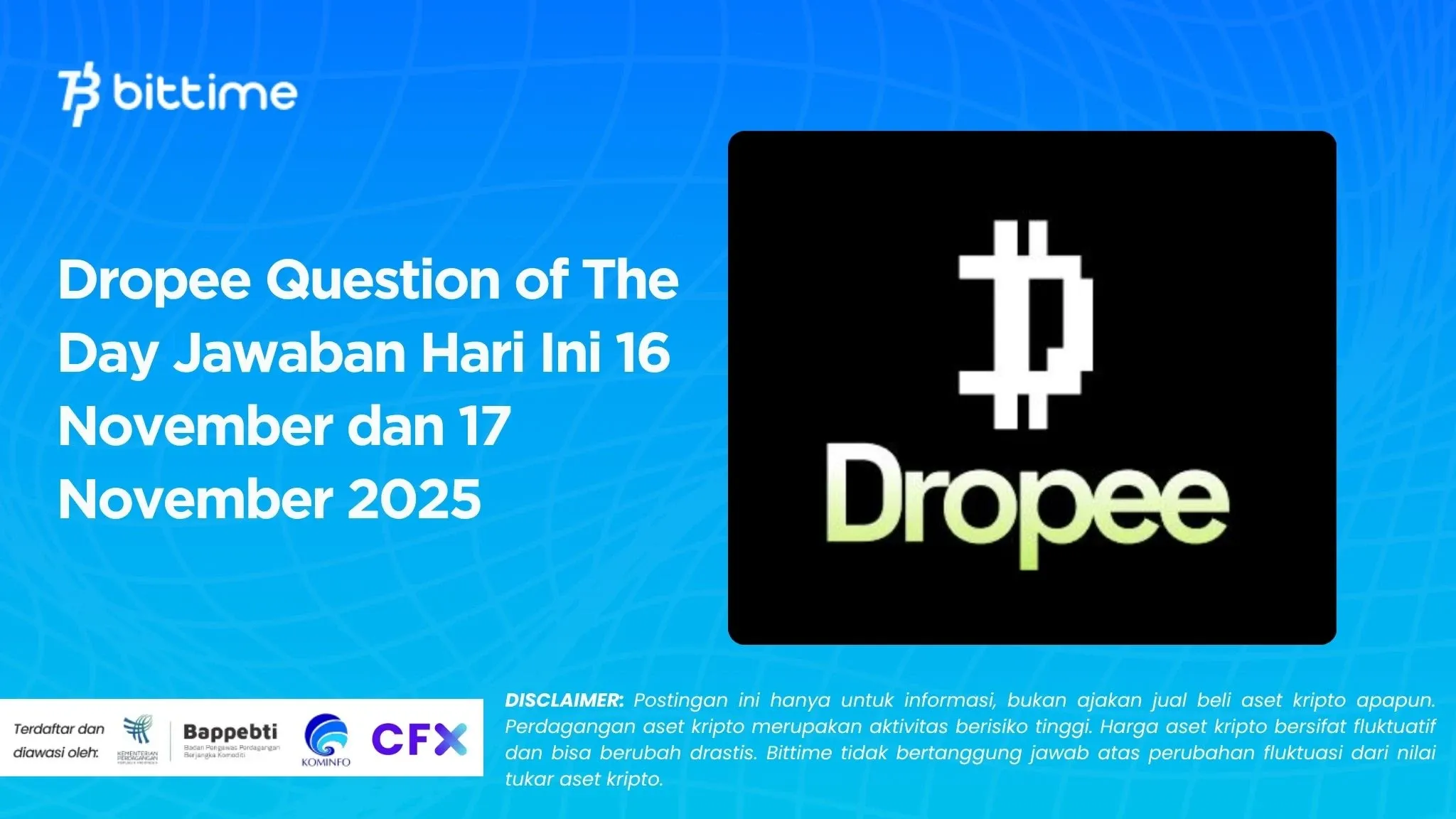 Dropee Question of The Day Jawaban Hari Ini 16 November dan 17 November 2025.webp