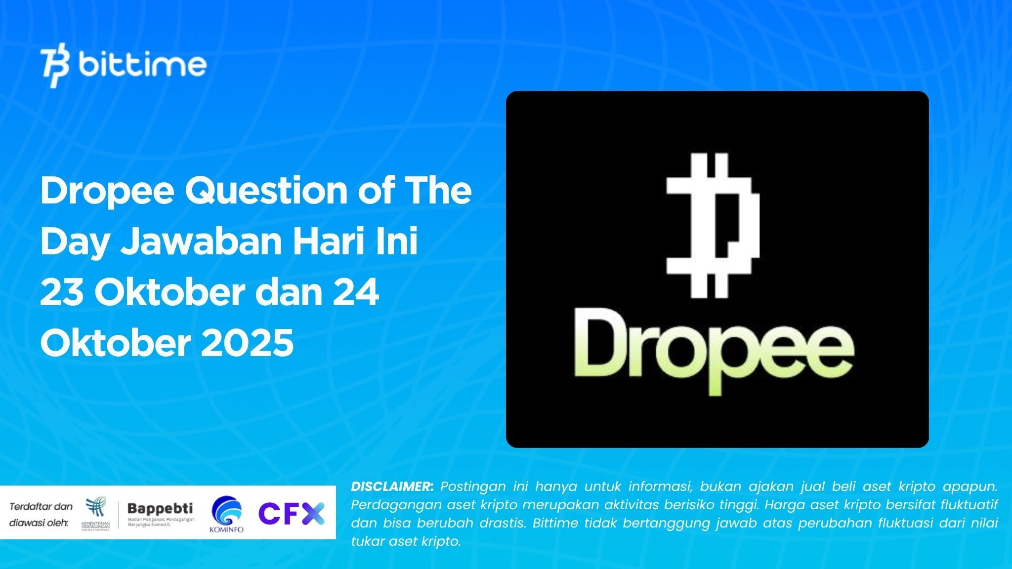 Dropee Question of The Day Jawaban Hari Ini 23 Oktober dan 24 Oktober 2025.jpg