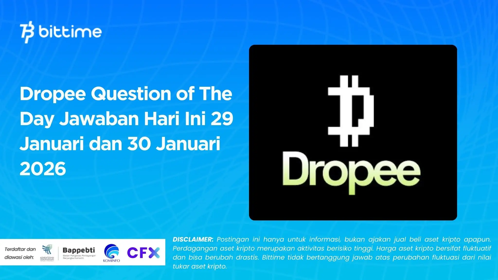 Dropee Question of The Day Jawaban Hari Ini 29 Januari dan 30 Januari 2026