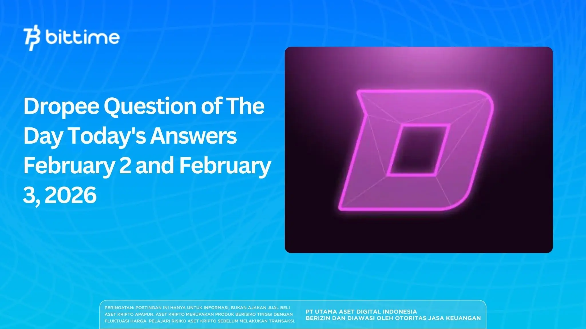Dropee Question of The Day Today's Answers February 2 and February 3, 2026